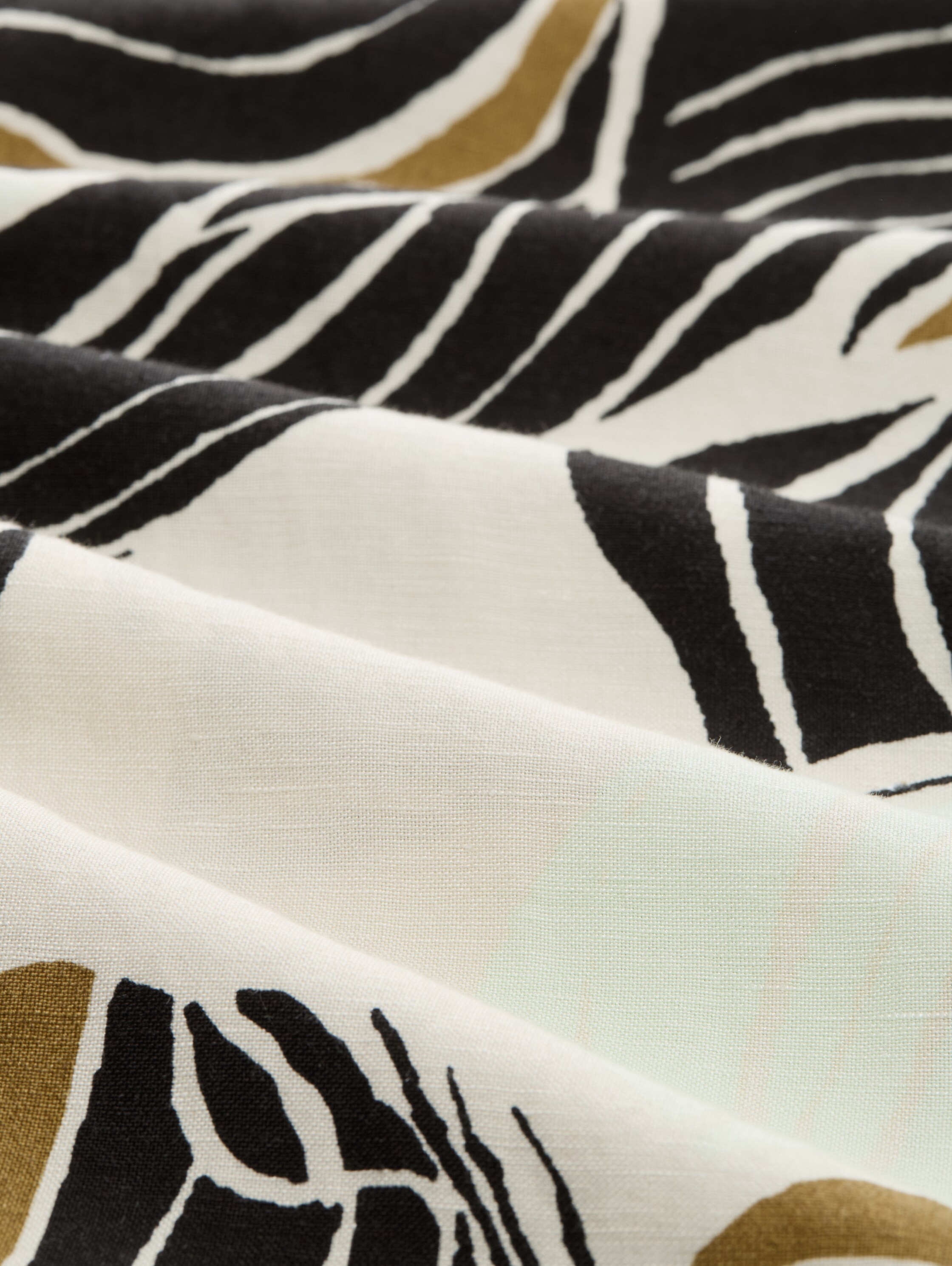 Culotte Hose mit Leinenanteil - neutral_cut_leaves_design - 