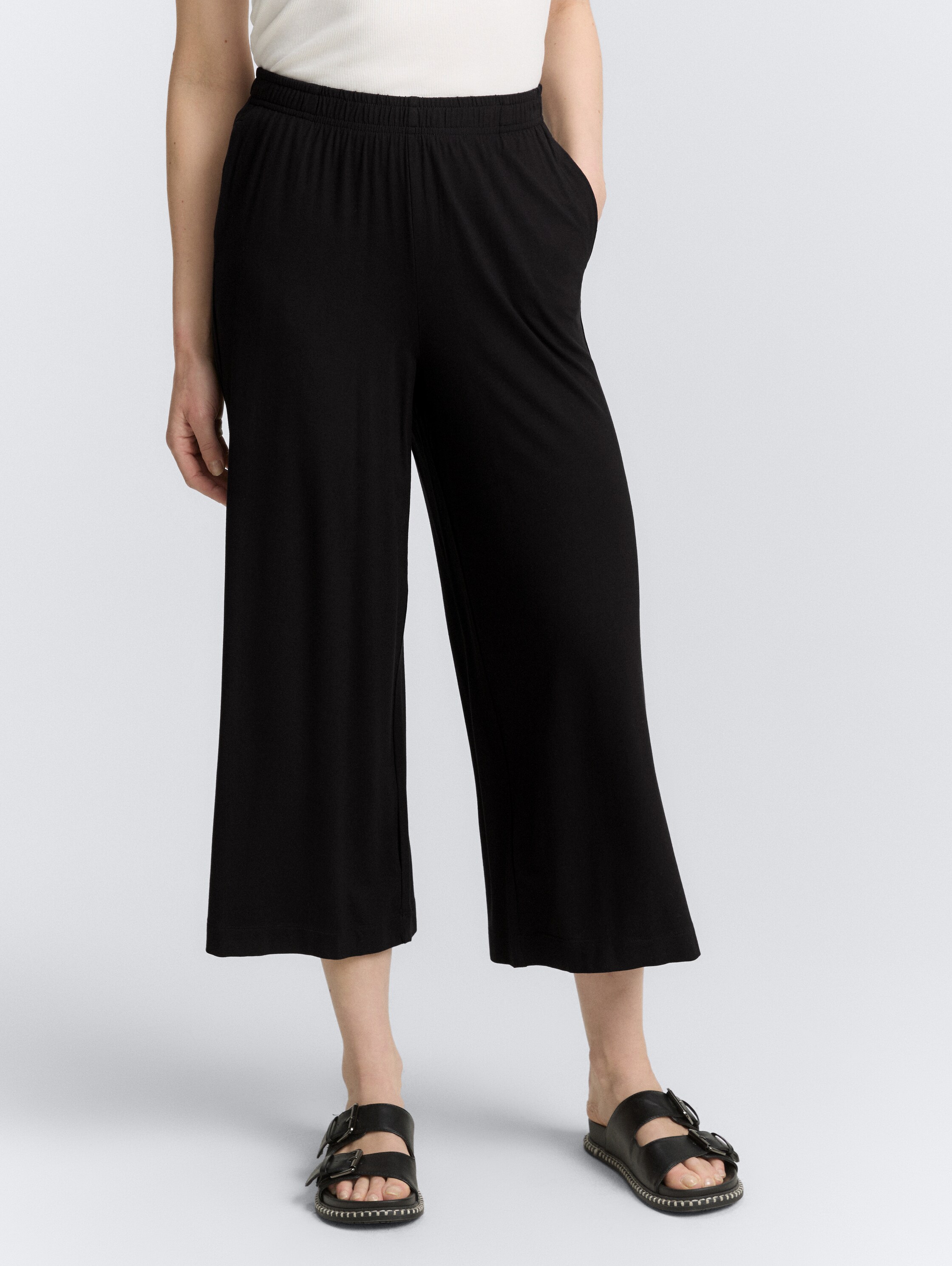 Jersey Culotte Hose - deep_black_1 - 