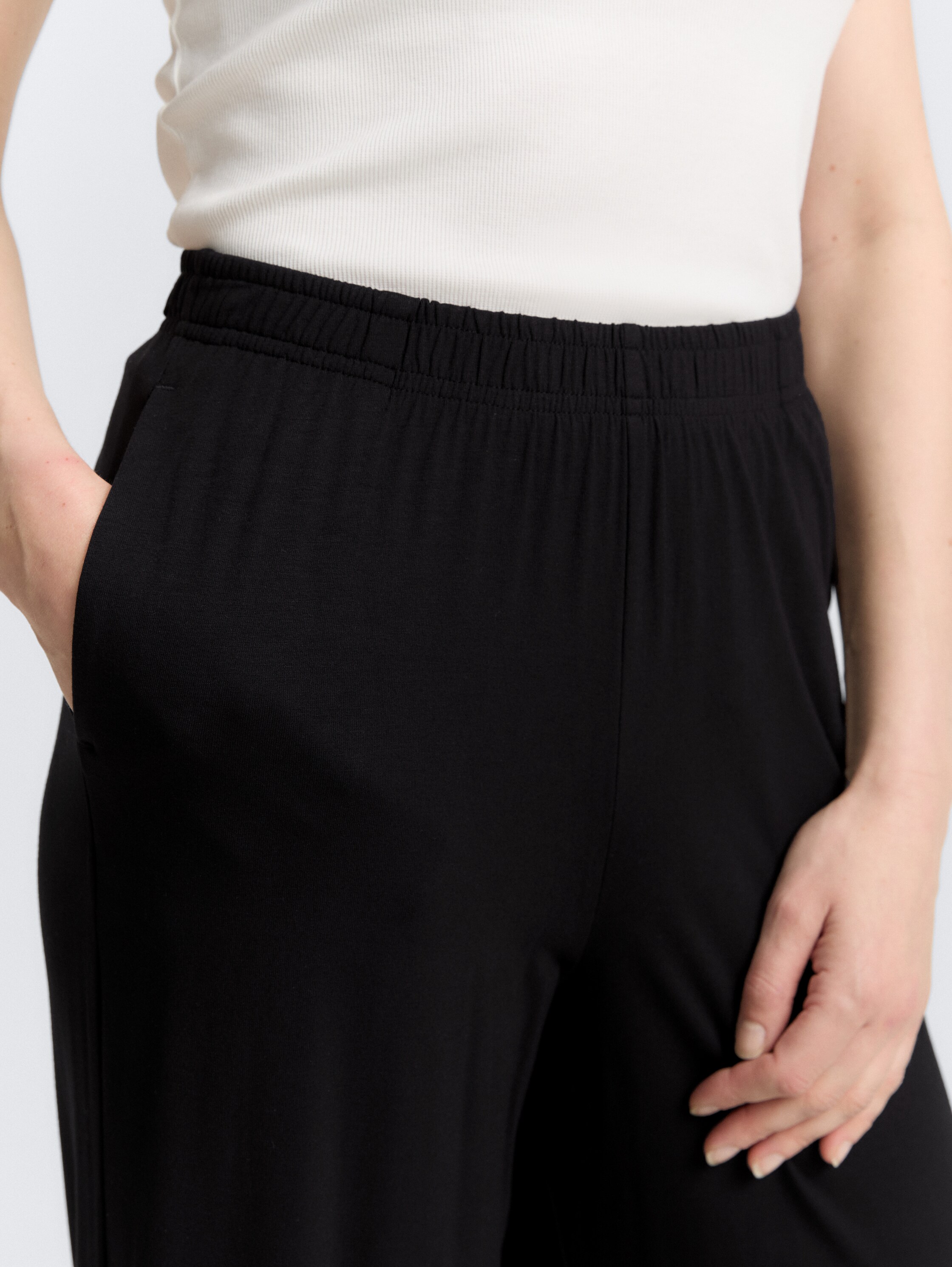 Jersey Culotte Hose - deep_black_1 - 