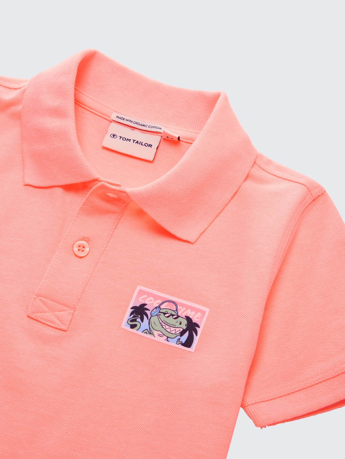 Piqué Poloshirt - soft neon coral