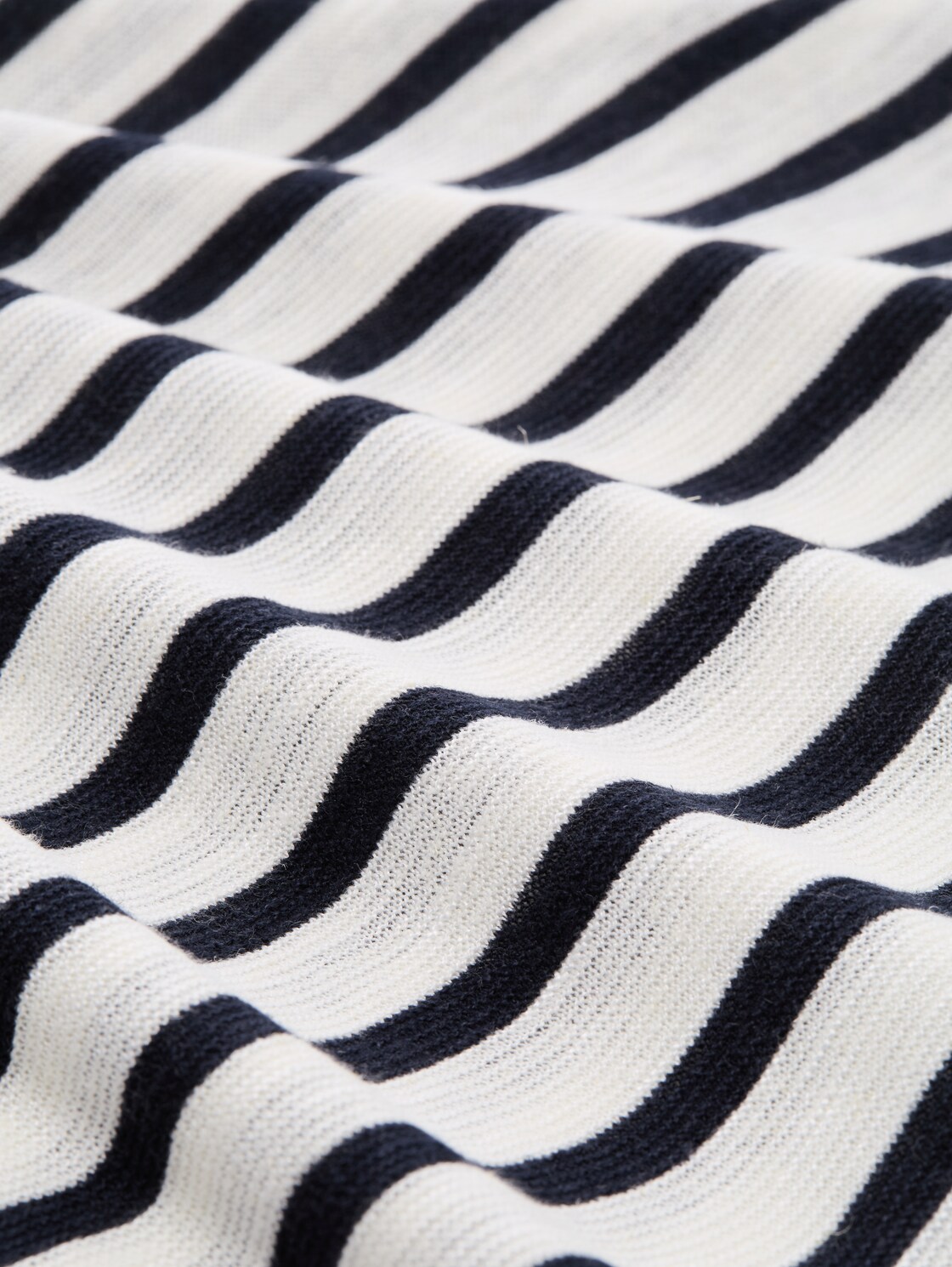 Strickpullover mit Streifenmuster - navy offwhite blue stripe - Material-Ansicht