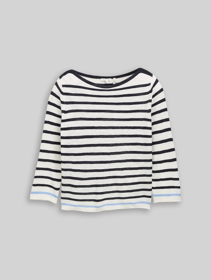 Pull en maille à rayures par Women, navy offwhite blue stripe