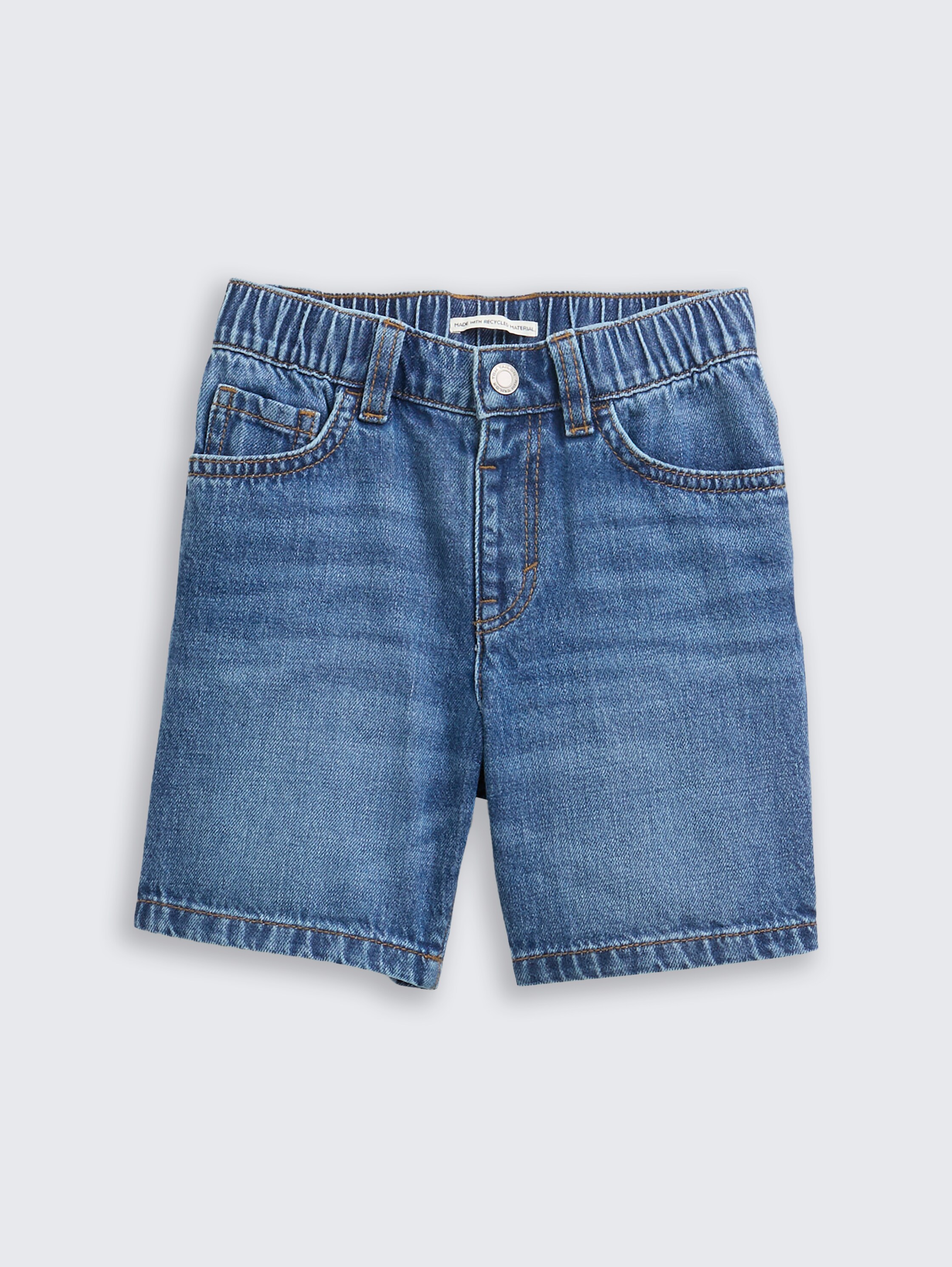 Jeans Shorts - used_mid_stone_blue_denim - 
