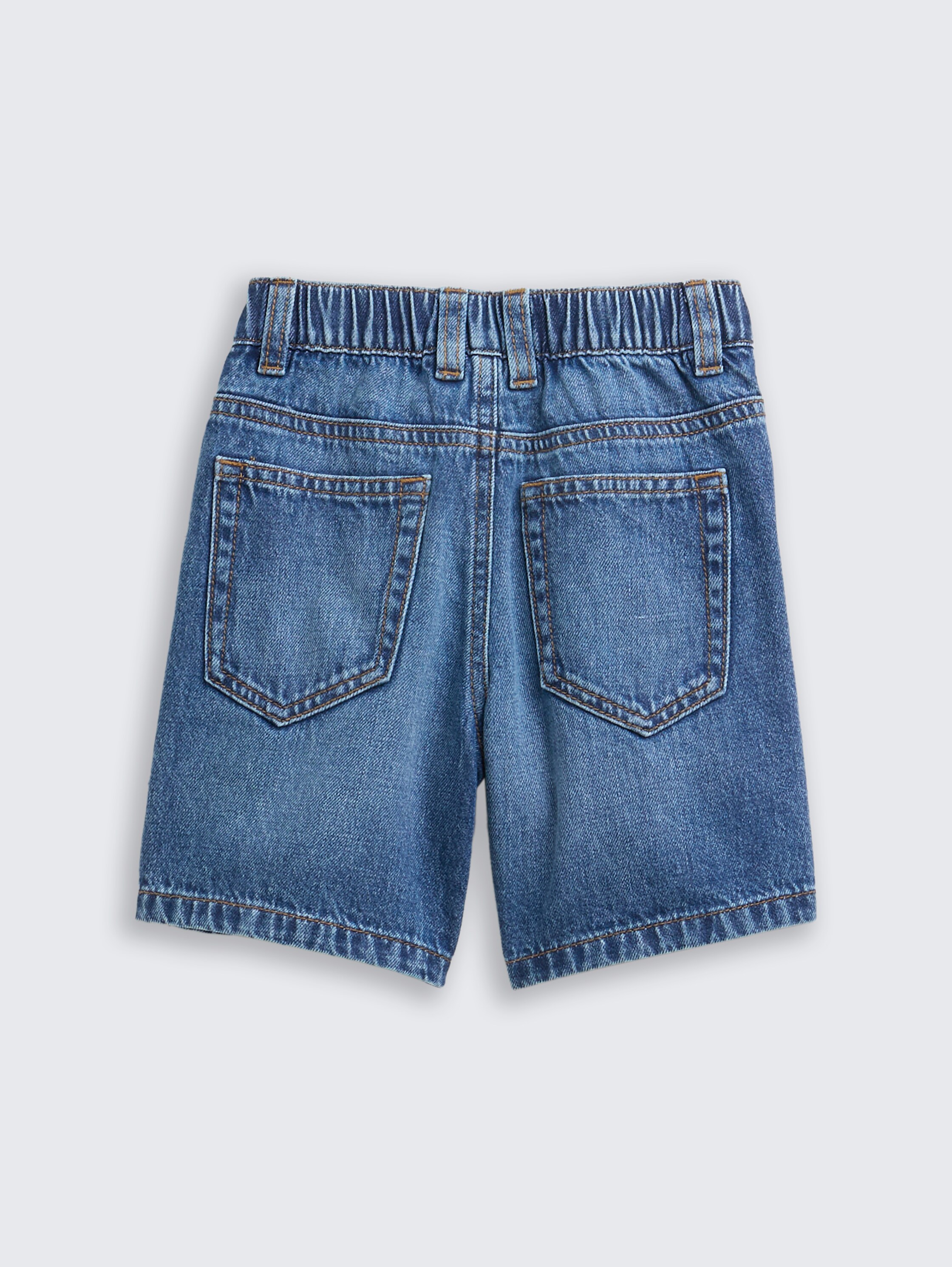Jeans Shorts - used_mid_stone_blue_denim - 