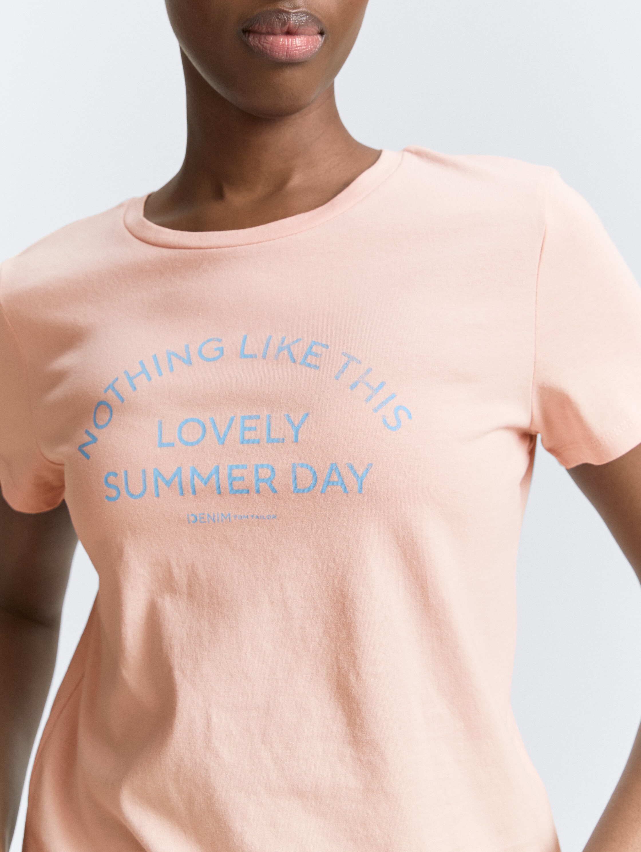 T-Shirt mit Print - rose_smoke - 