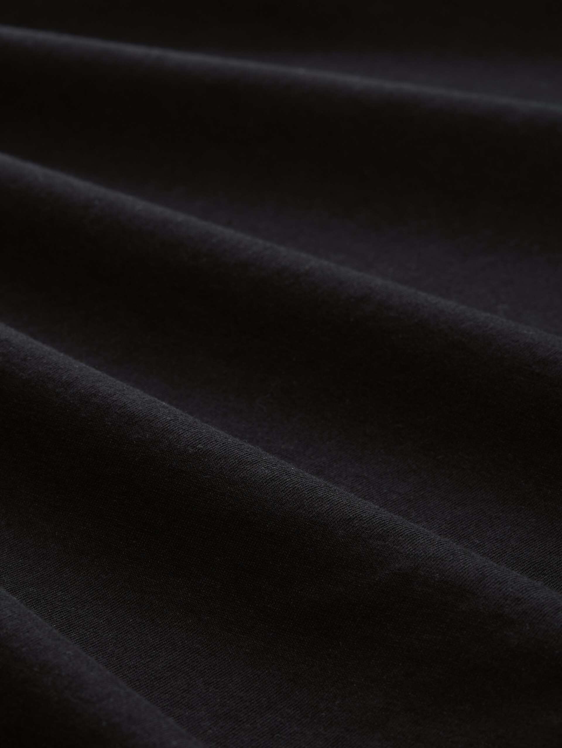 T-shirt with print - deep black - Material view