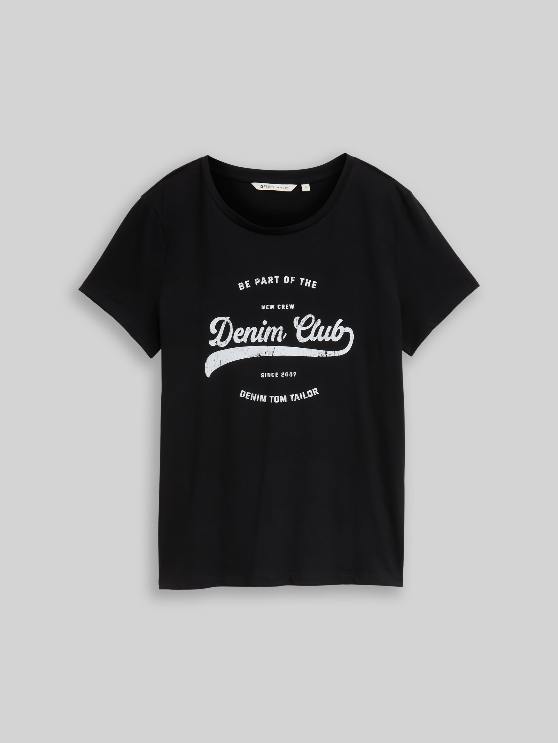 T-shirt with print - deep black - Front product view