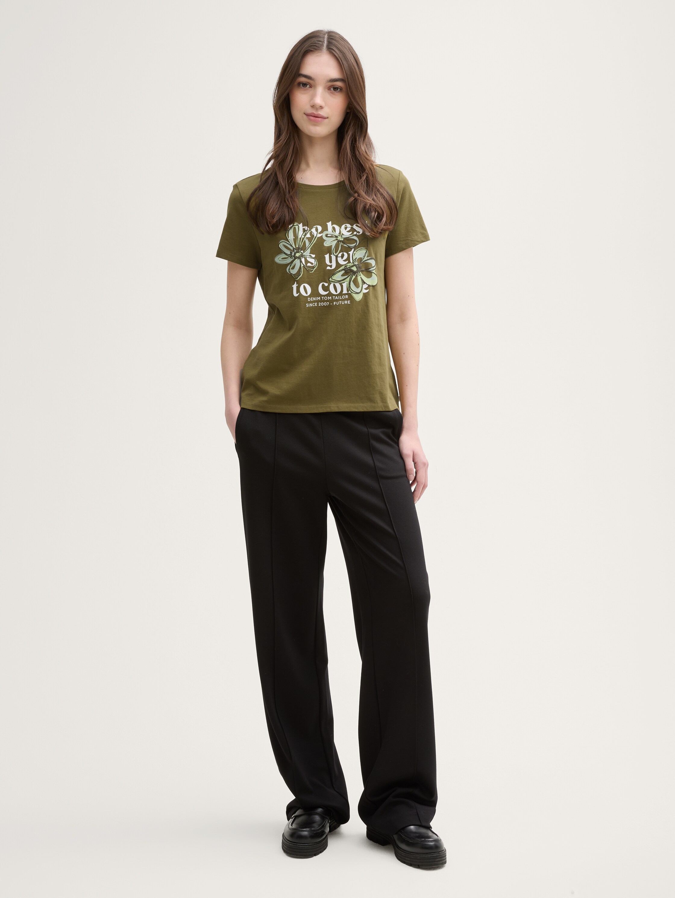 T-shirt à imprimé floral - 1