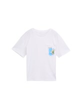 Ausgewählt, T-Shirt mit Brusttasche von Tom Tailor, weiß
