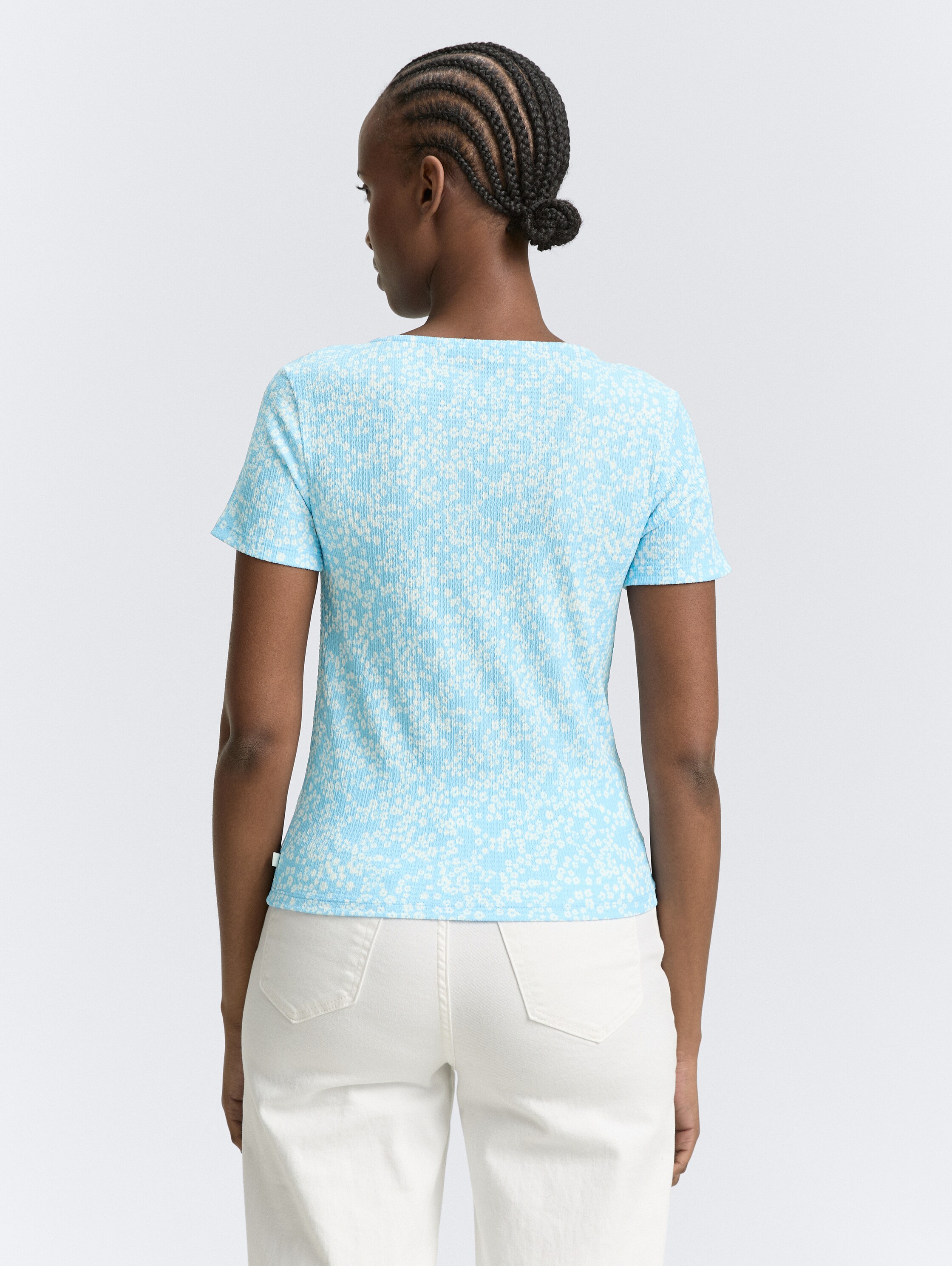T-Shirt mit dekorativer Knopfleiste - 3