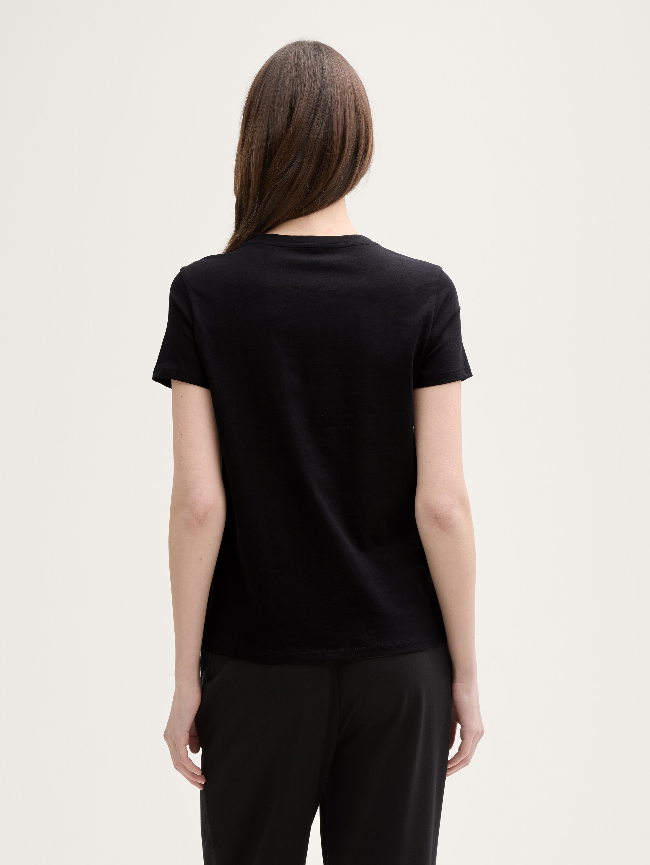 T-Shirt mit Fotoprint - deep_black_1 - 