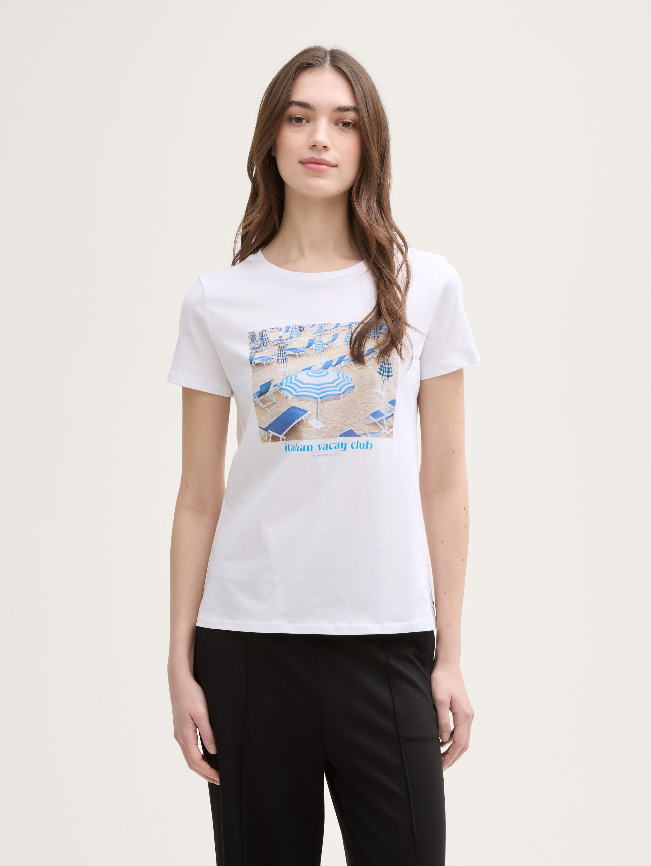T-Shirt mit Fotoprint - white - 