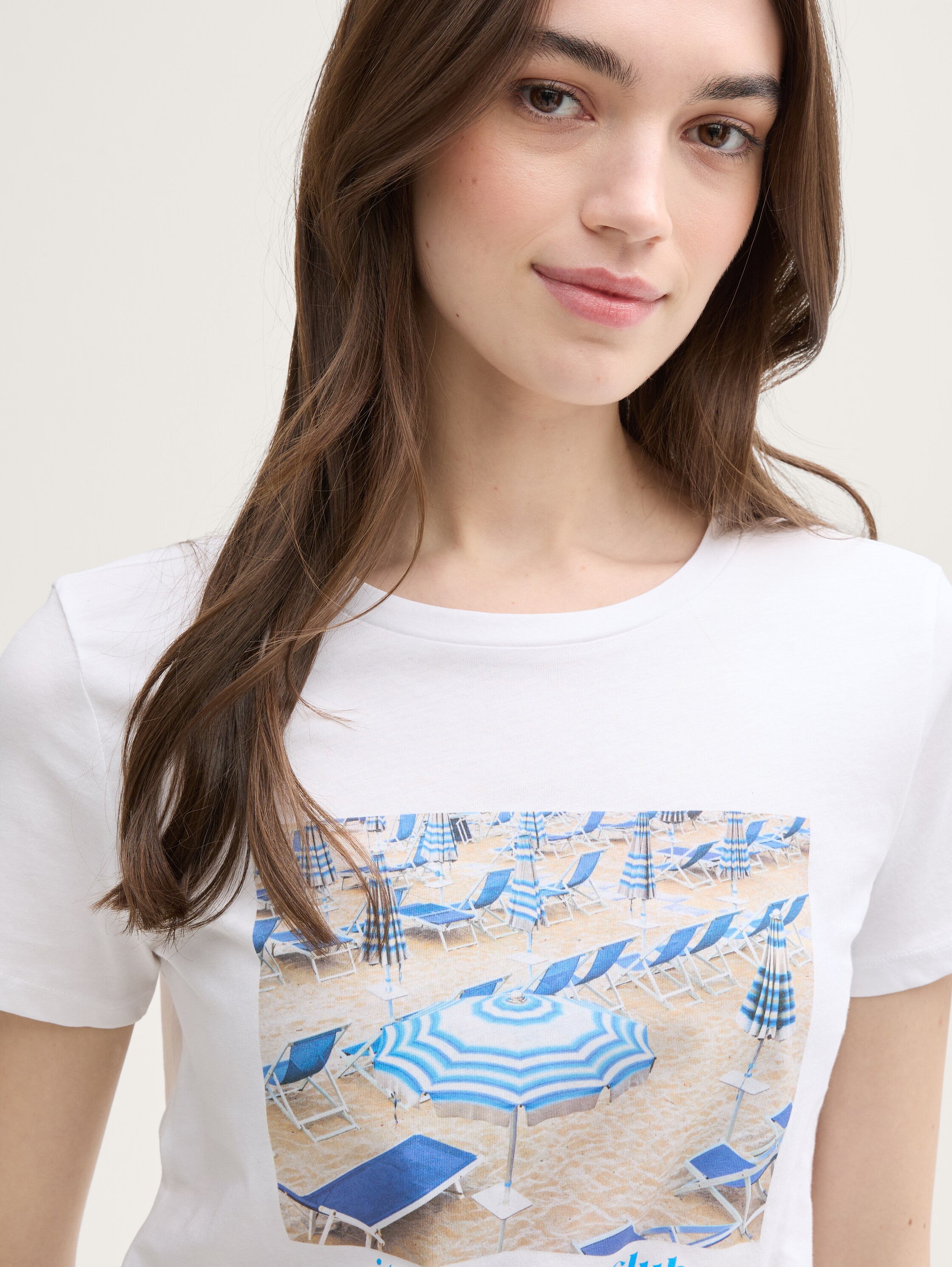 T-Shirt mit Fotoprint - white - 