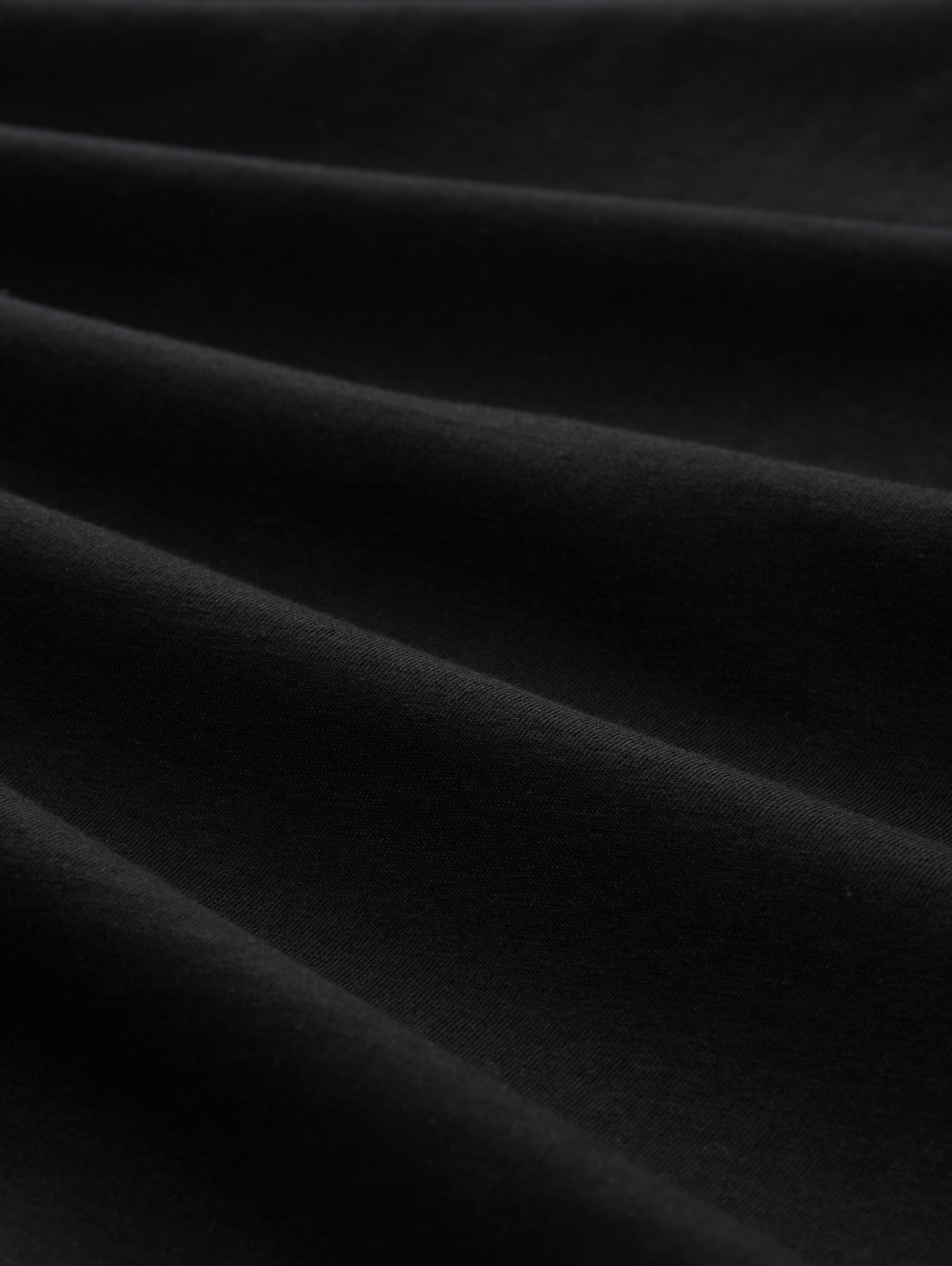 Boxy Fit T-Shirt mit V-Ausschnitt - deep_black_1 - 