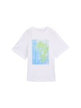 Ausgewählt, Oversize T-Shirt mit Print von Tom Tailor, weiß