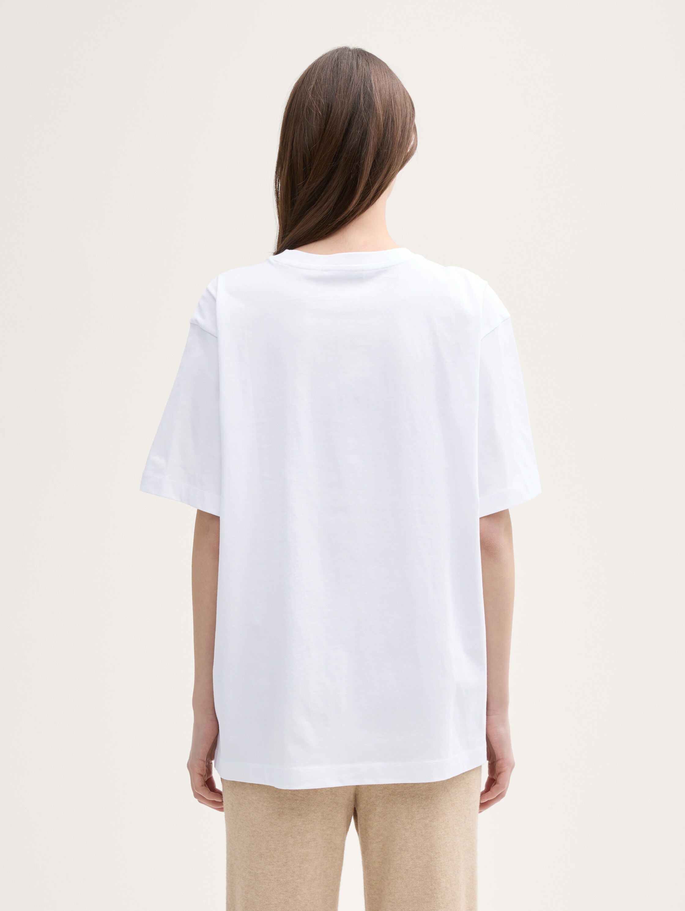 Oversize T-Shirt mit Print - ceramic_white - 