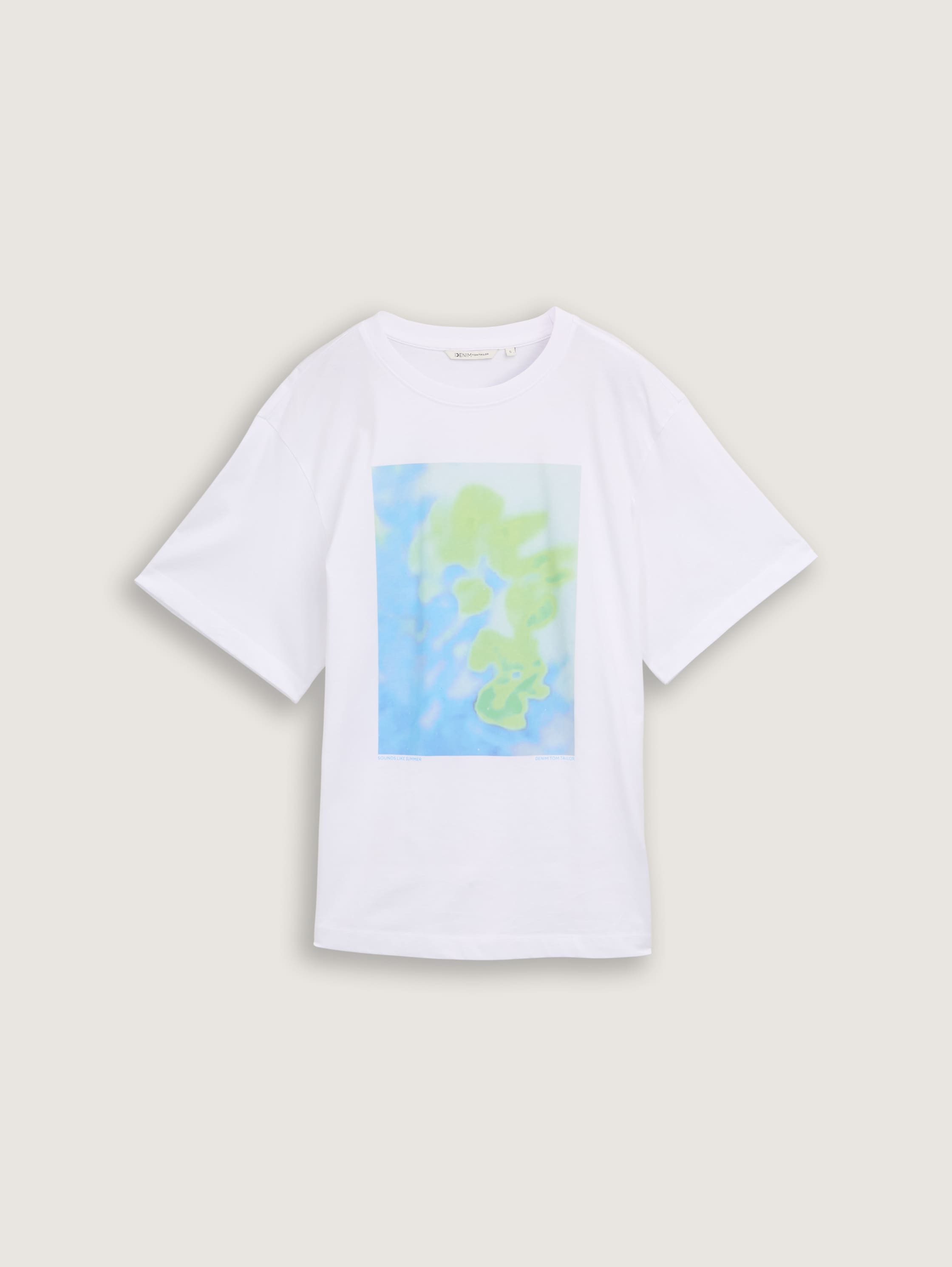 Oversize T-Shirt mit Print - ceramic_white - 