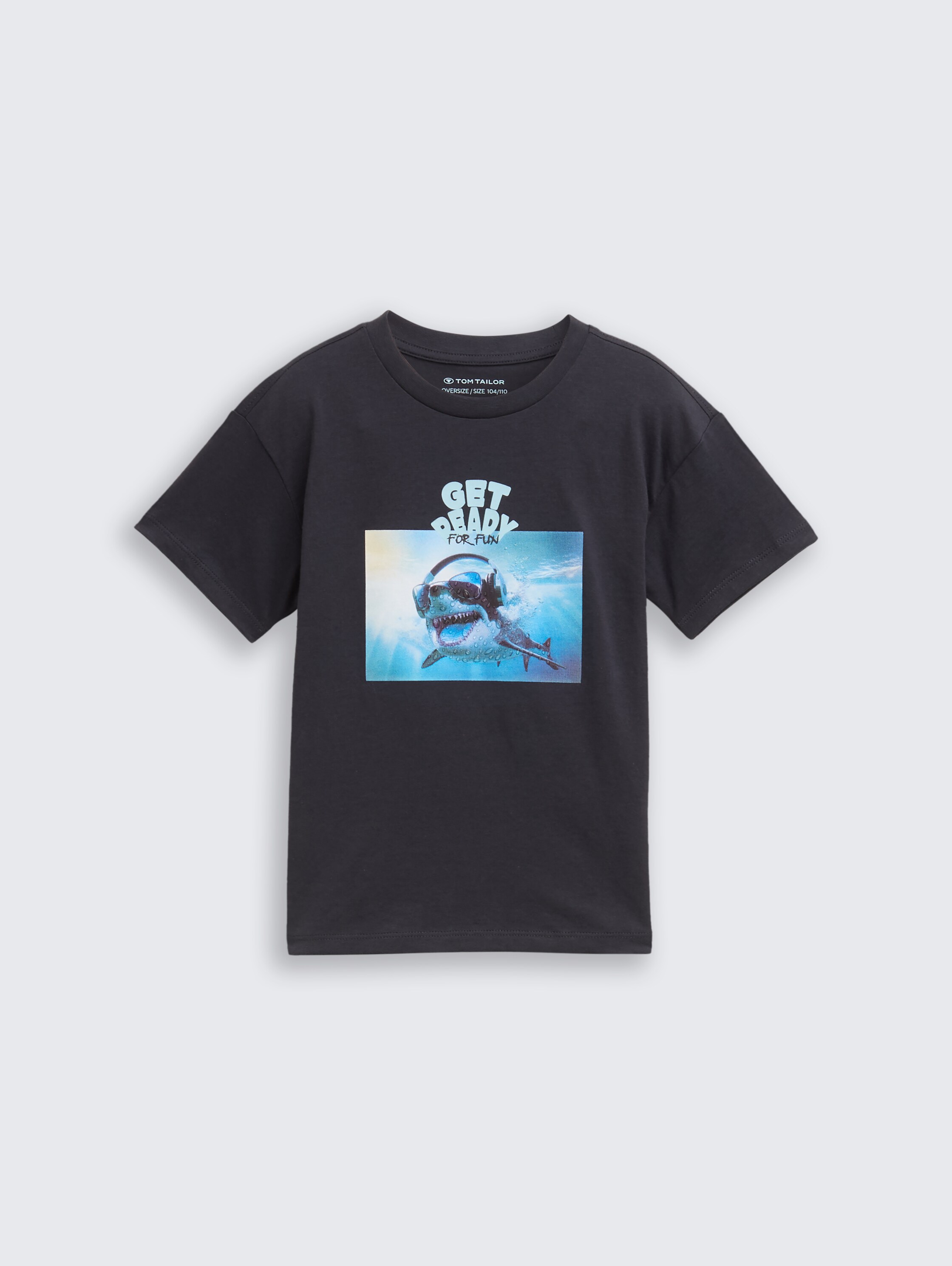 Oversize T-Shirt mit Print - coal_grey_1 - 