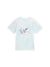 Geselecteerd, Oversized T-shirt met print door Tom Tailor, blauw