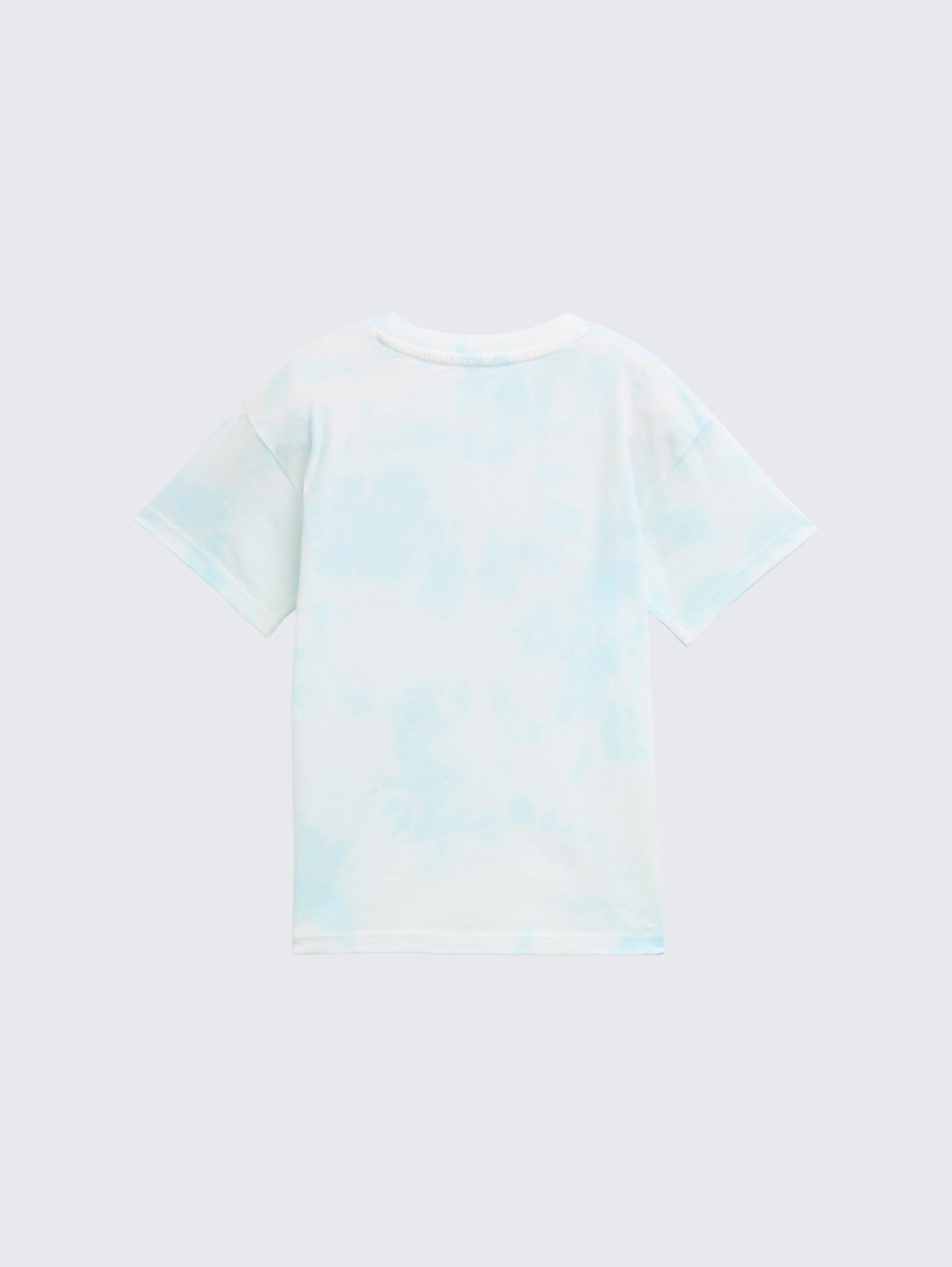 Oversize T-Shirt mit Print - light blue tie dye design