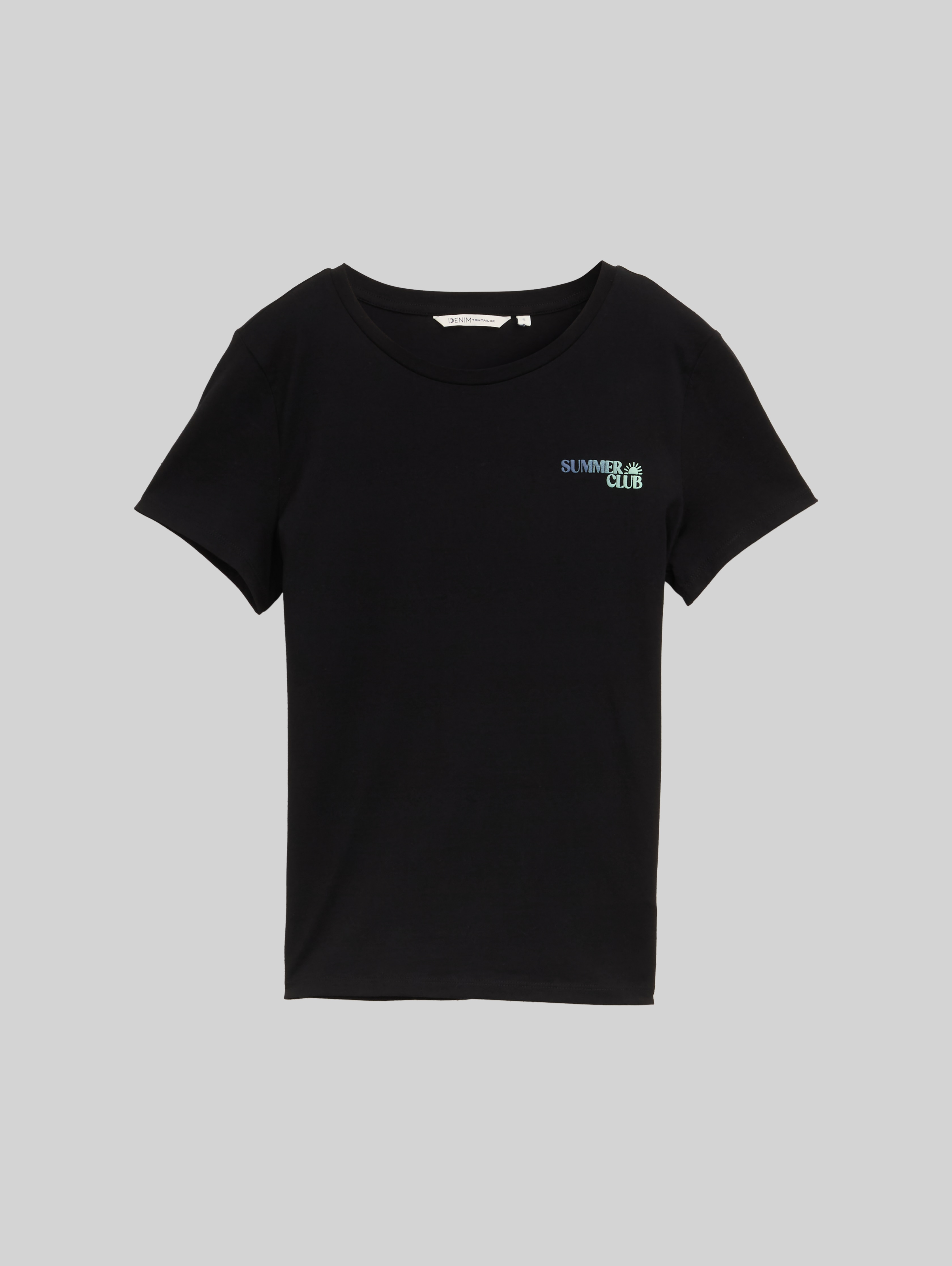 TOM TAILOR Damen T-Shirt Mit Schriftzug – Aus Baumwolle, Regular Fit, Nachhaltig
