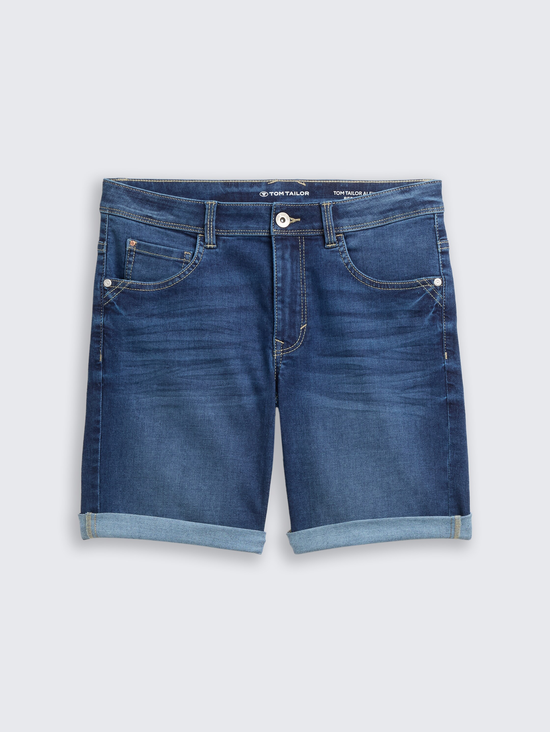 TTALEXA SLIM BERMUDA Jeans Shorts - mid_stone_wash_denim - 