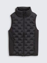 lightweight Gilet matelassé avec col montant - deep black - Vue de face du produit