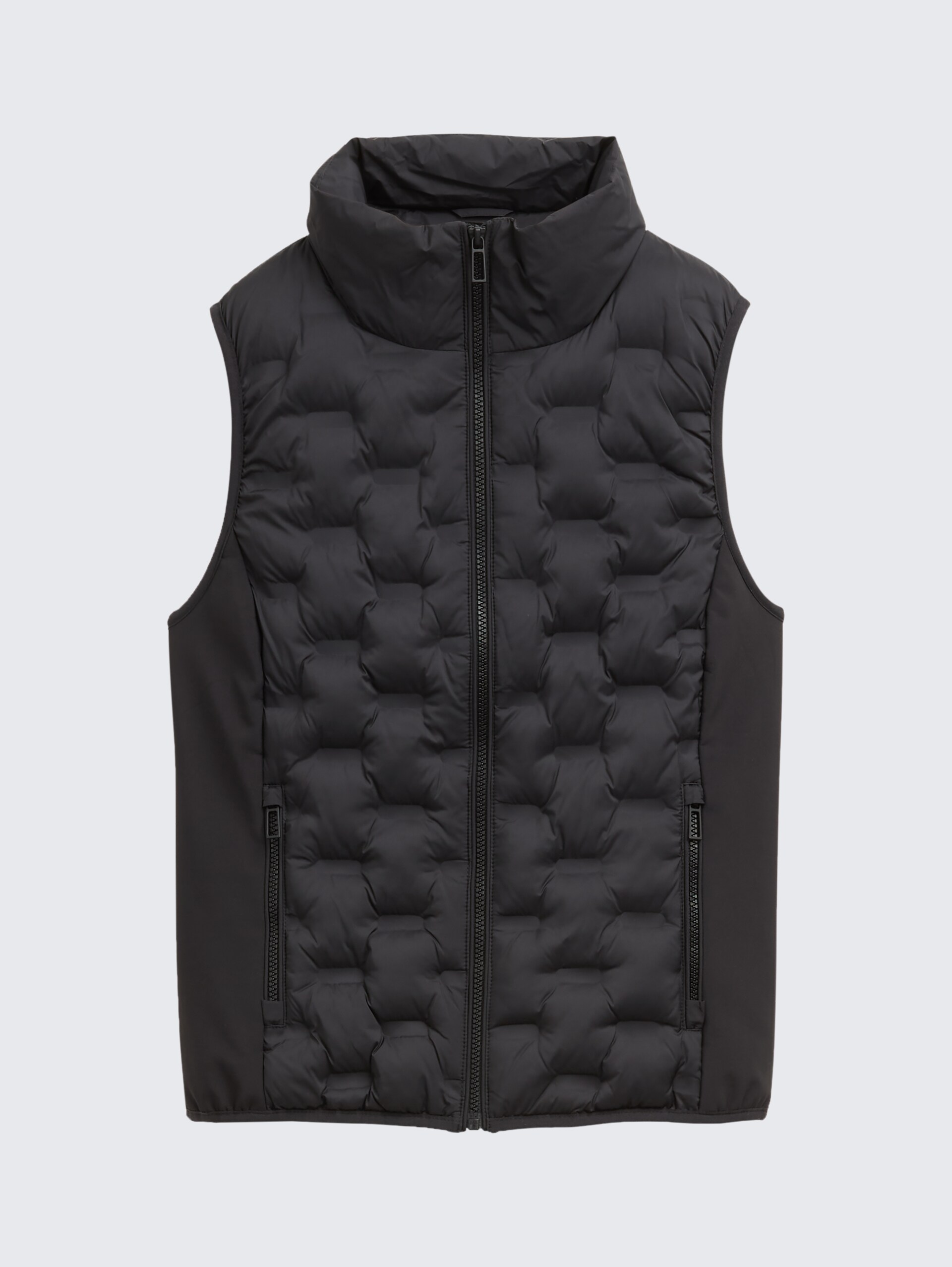 Lightweight Steppweste mit Stehkragen - deep black - Vorder-Produkt-Ansicht