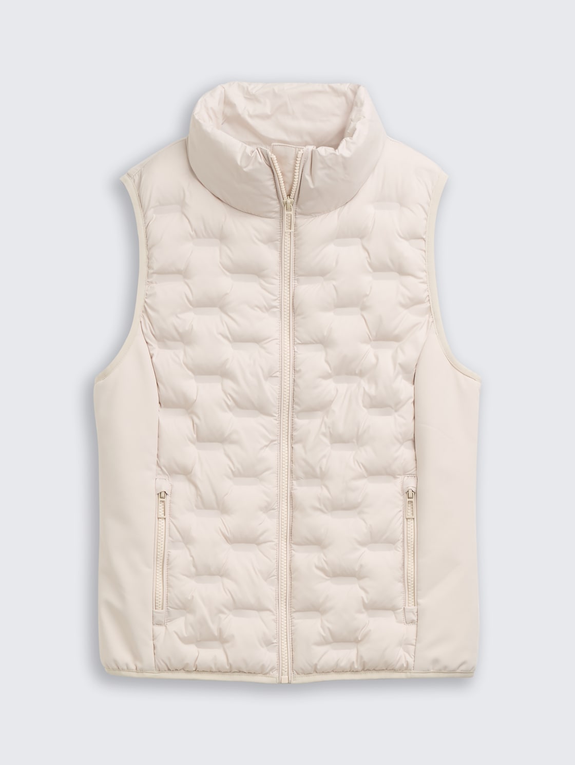 Lightweight Steppweste mit Stehkragen - cold beige - Vorder-Produkt-Ansicht