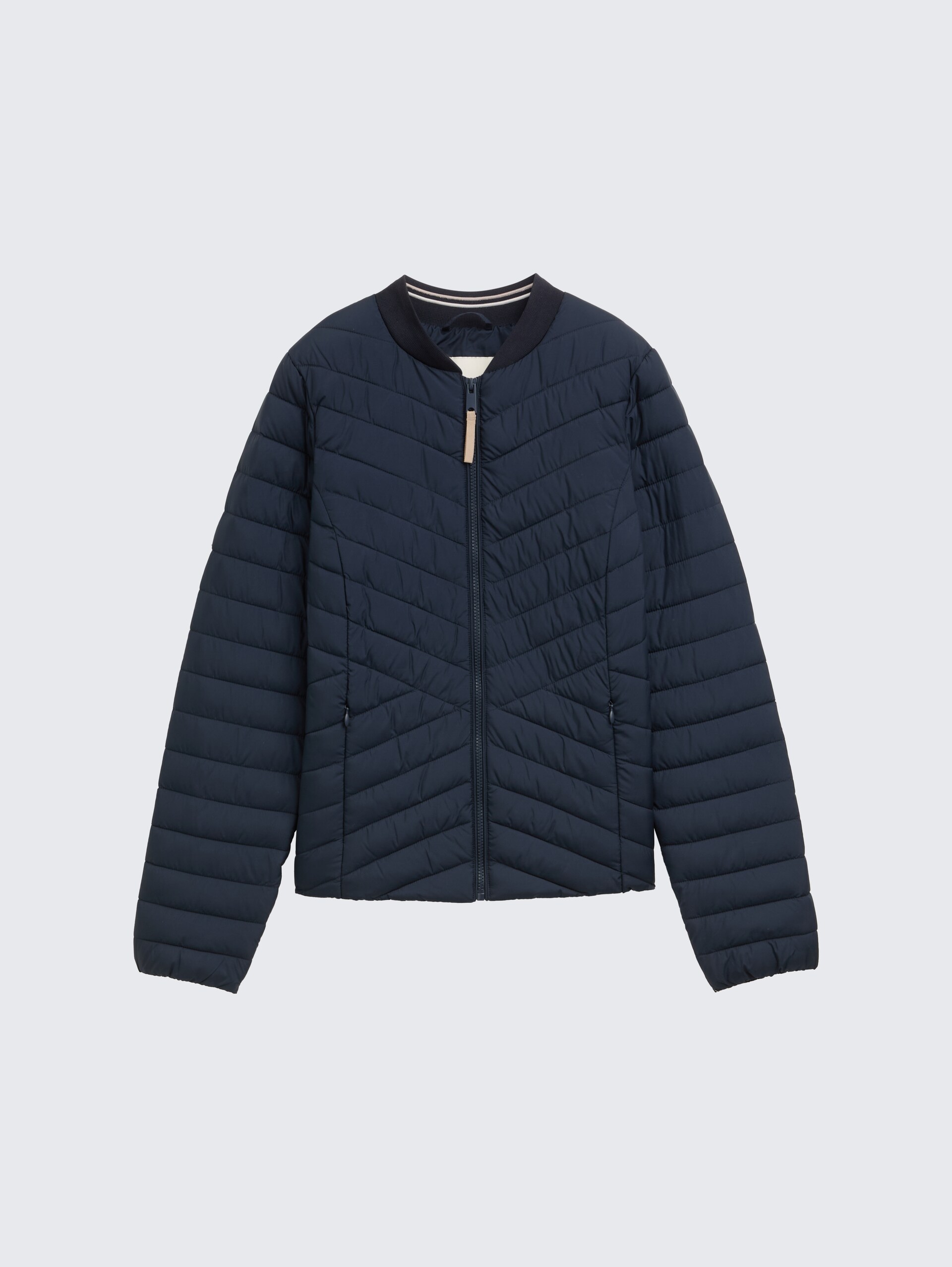 Steppjacke mit Bomberkragen - sky captain blue - Vorder-Produkt-Ansicht
