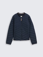 Steppjacke mit Bomberkragen - sky captain blue - Vorder-Produkt-Ansicht