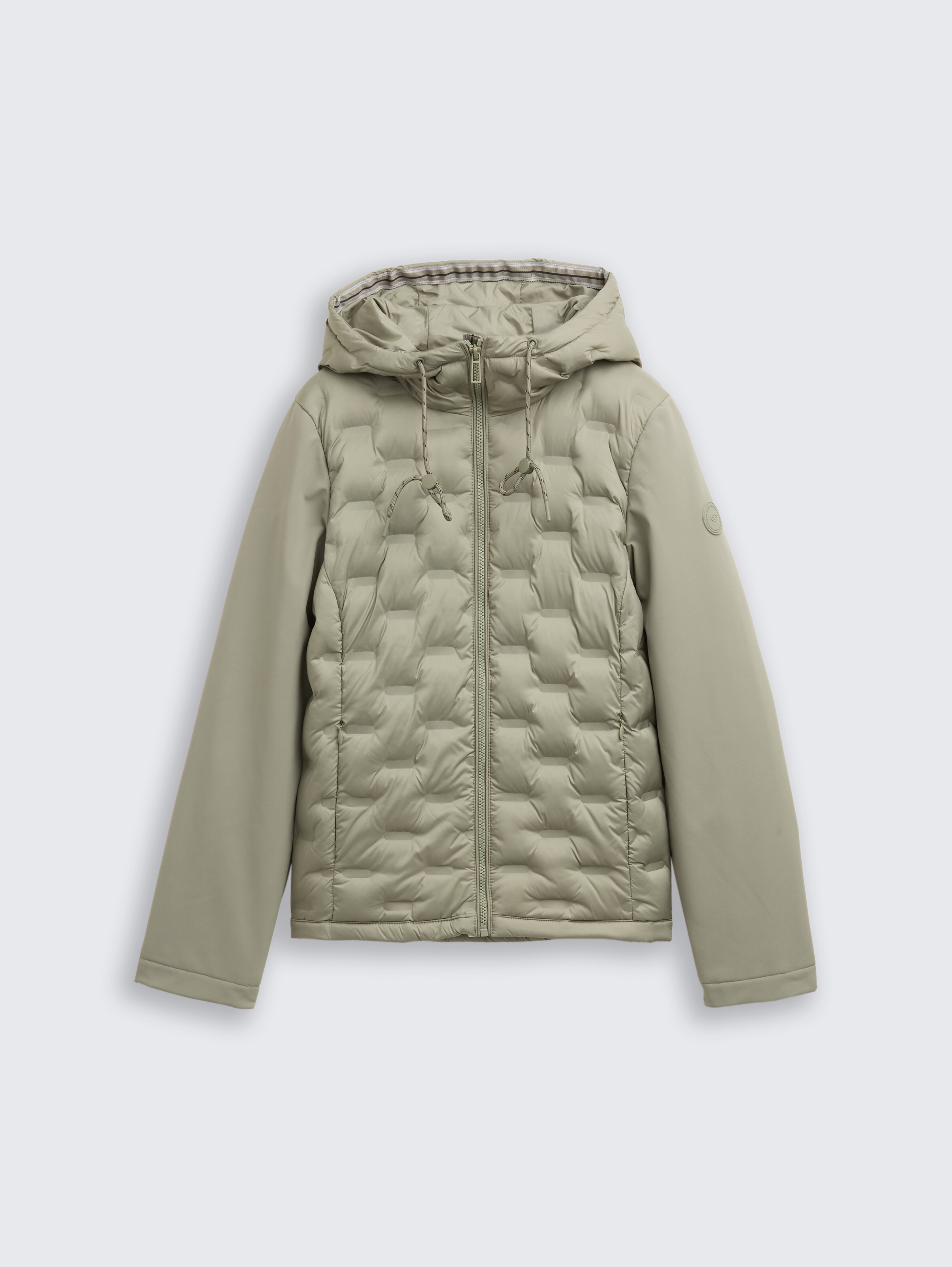 Lightweight quilted jacket with hood by Tom Tailor
