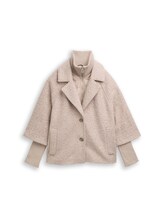 Nicht ausgewählt, Bouclé Cape Jacke im 2-in-1-Look von , beige
