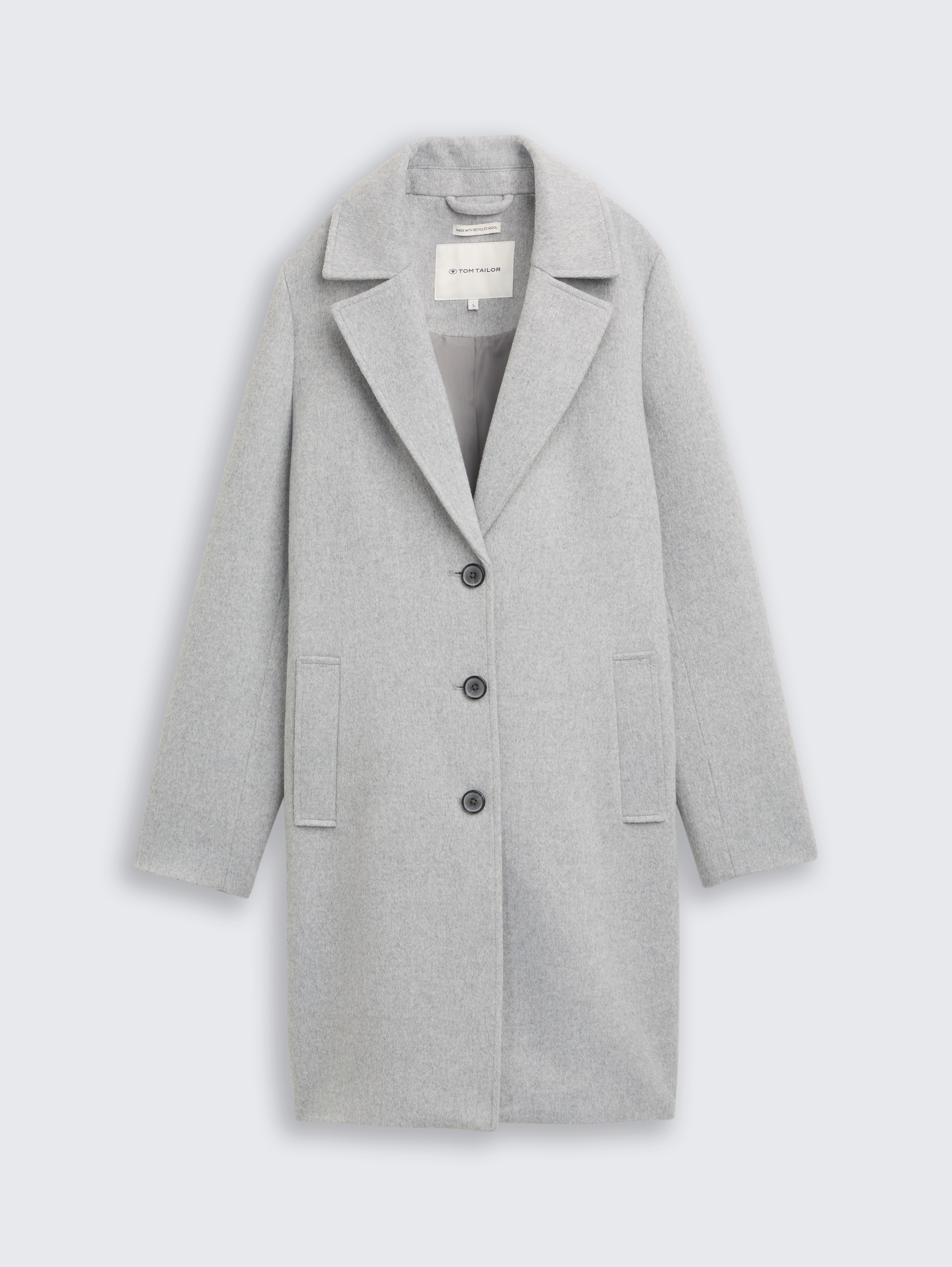 Slim fit woollen coat by Tom Tailor