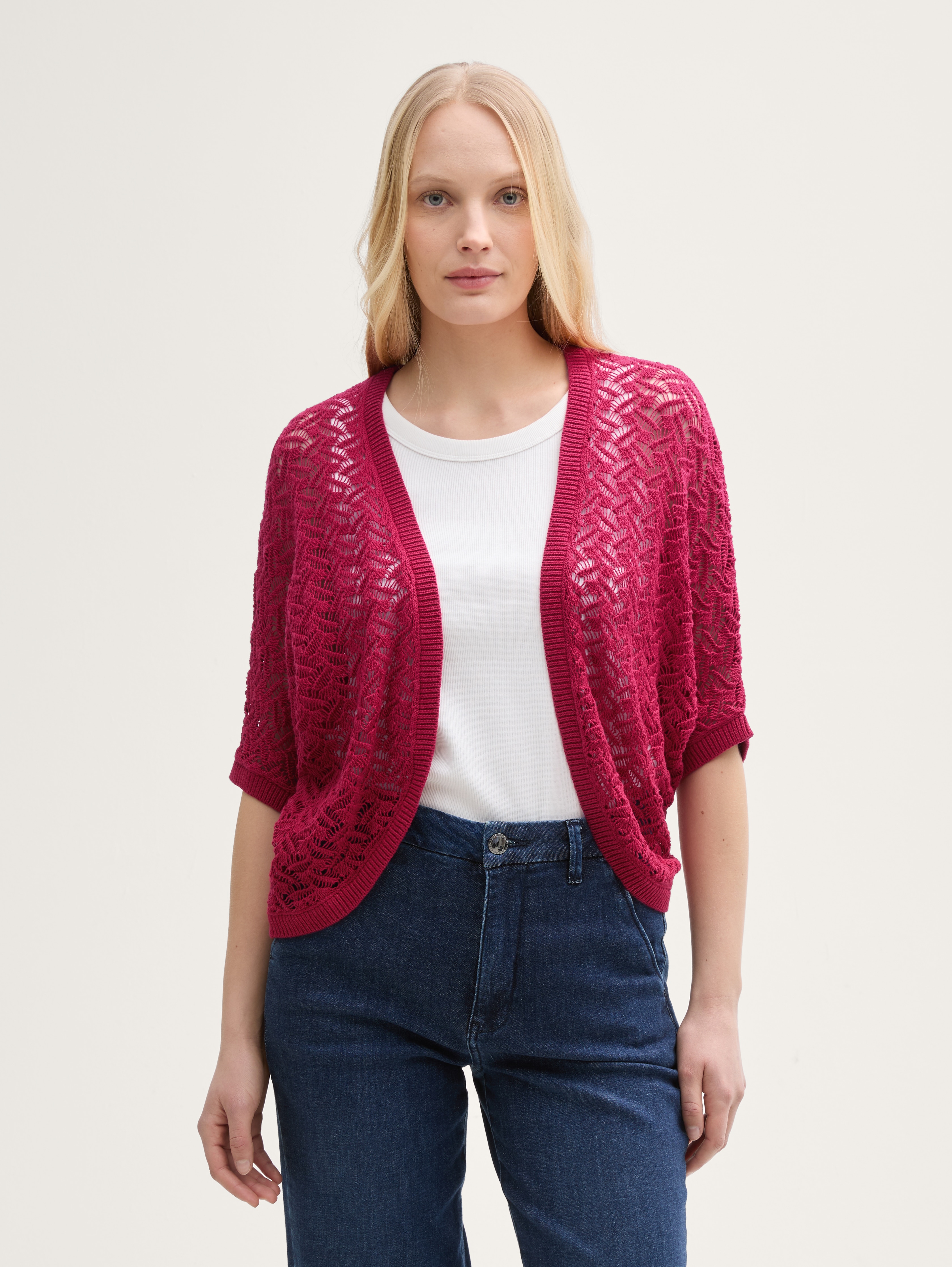 Loose fit bolero cardigan by Tom Tailor