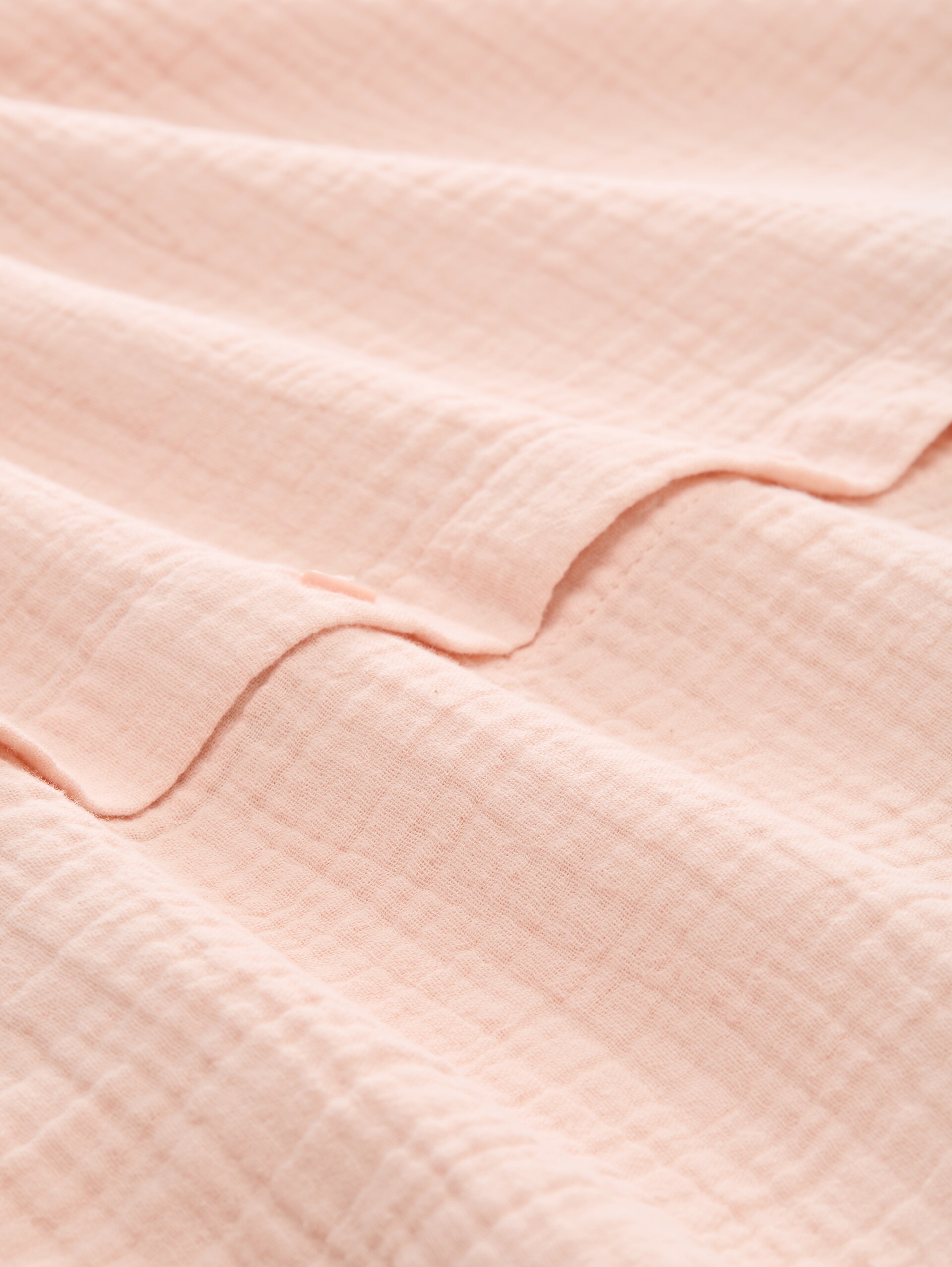 Boxy fit muslin blouse - Rose Smoke - Material view