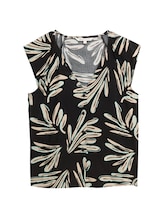 Ausgewählt, Bluse mit Muster von Tom Tailor, schwarz