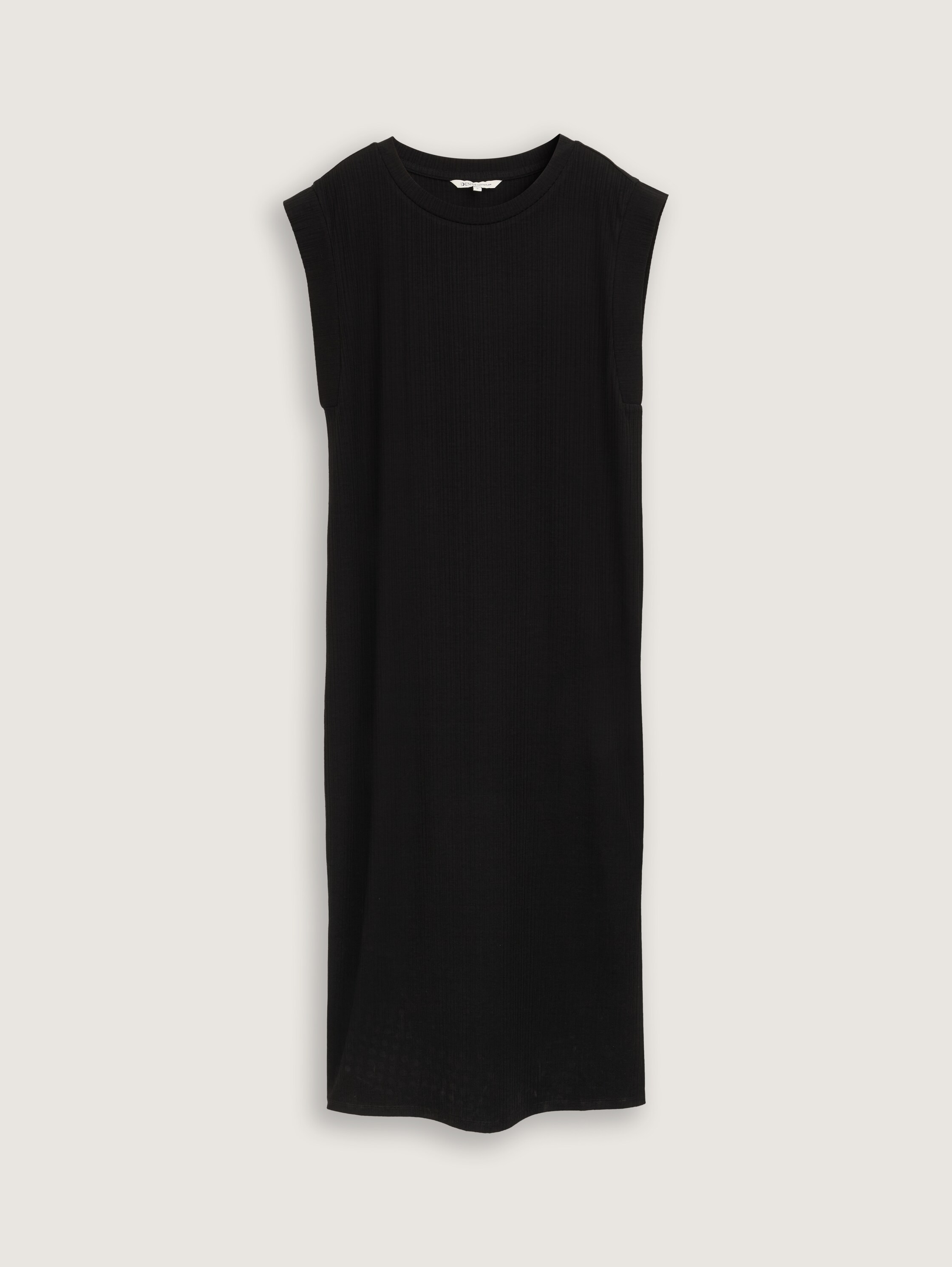 Midi T-shirt dress - deep_black_1 - 