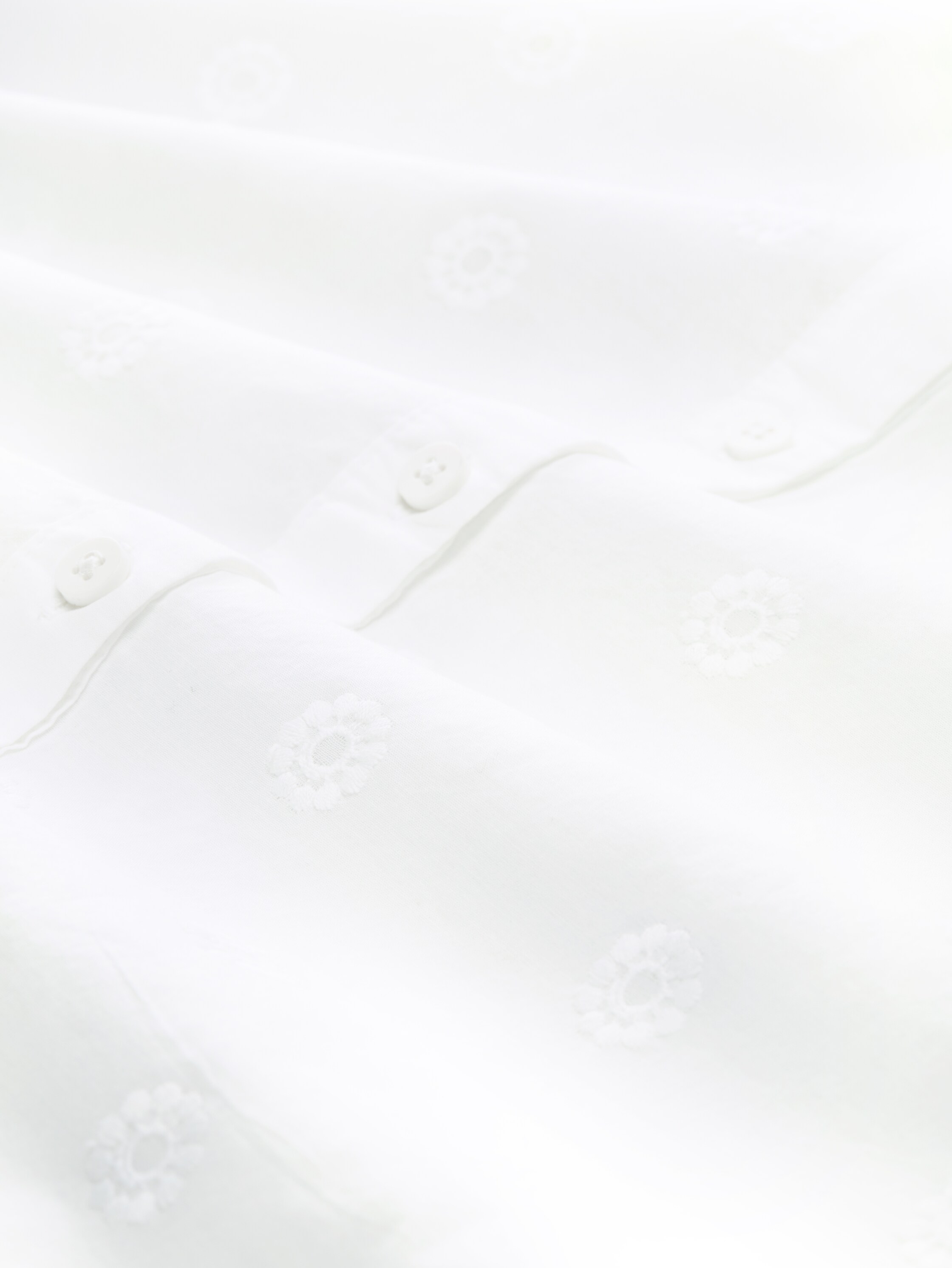 Mini-Blusenkleid mit Stickereien - white - 