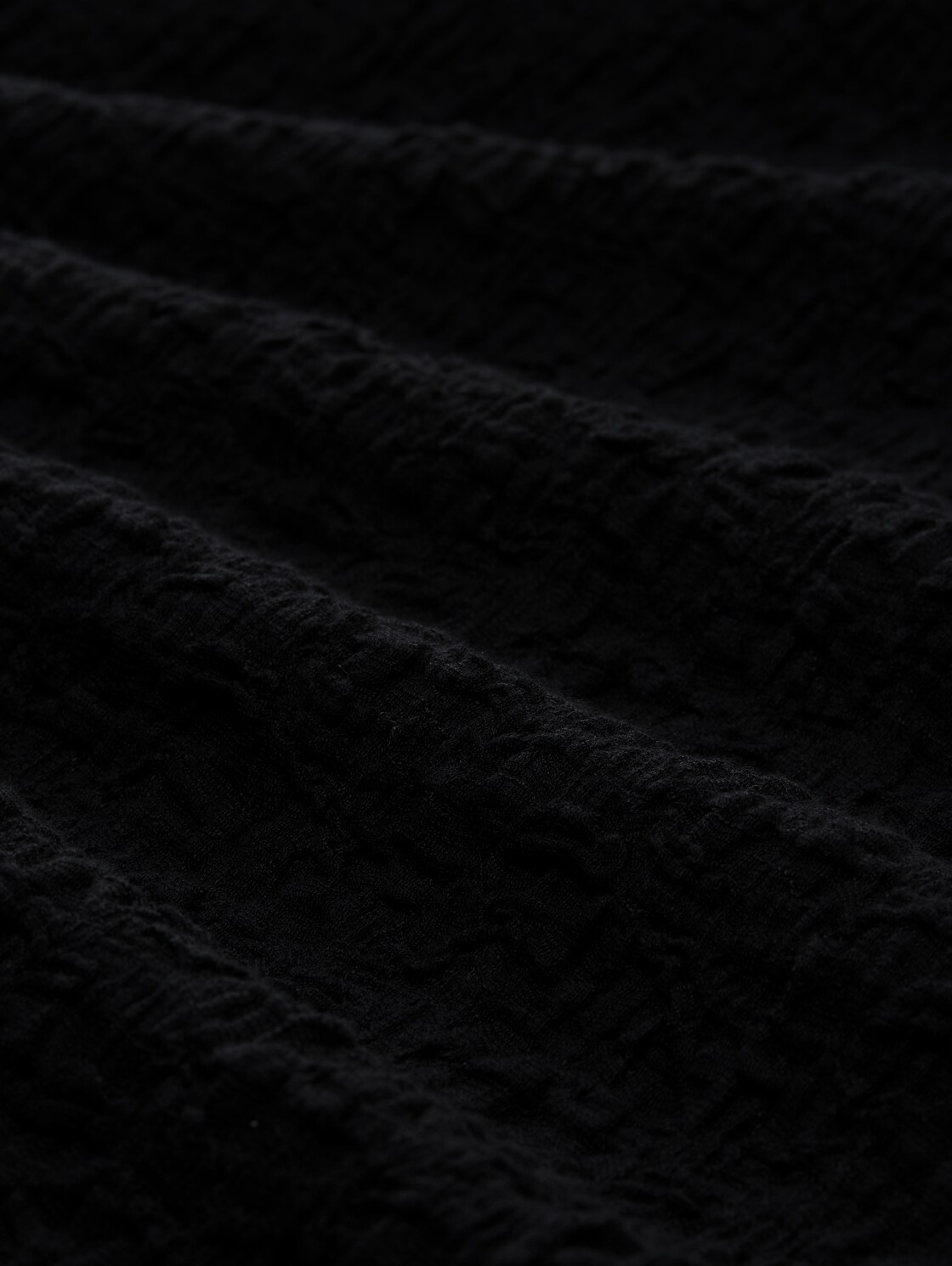 Mini T-Shirt-Kleid - deep black - Material-Ansicht