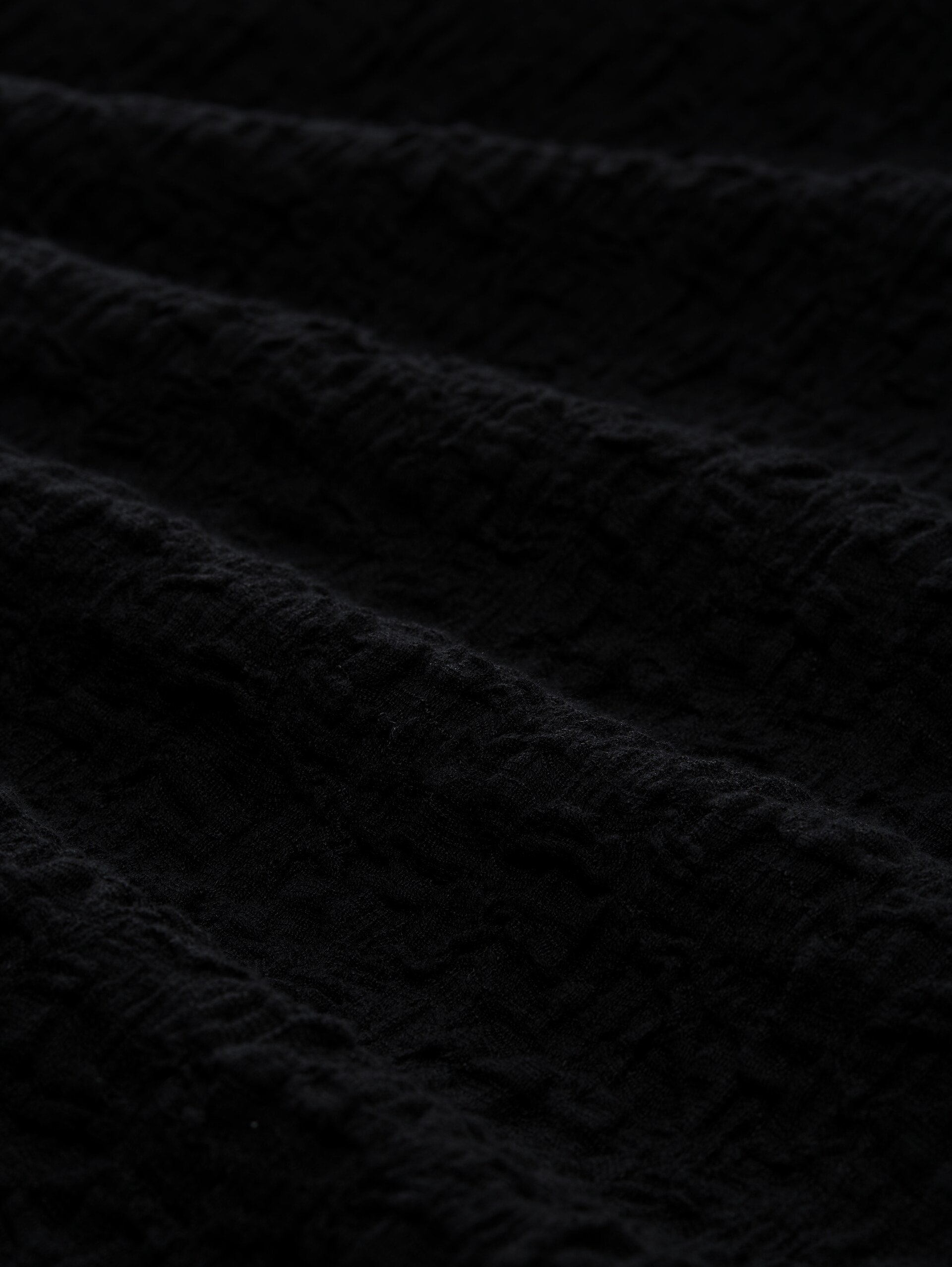 Mini T-shirt dress - deep black - Material view