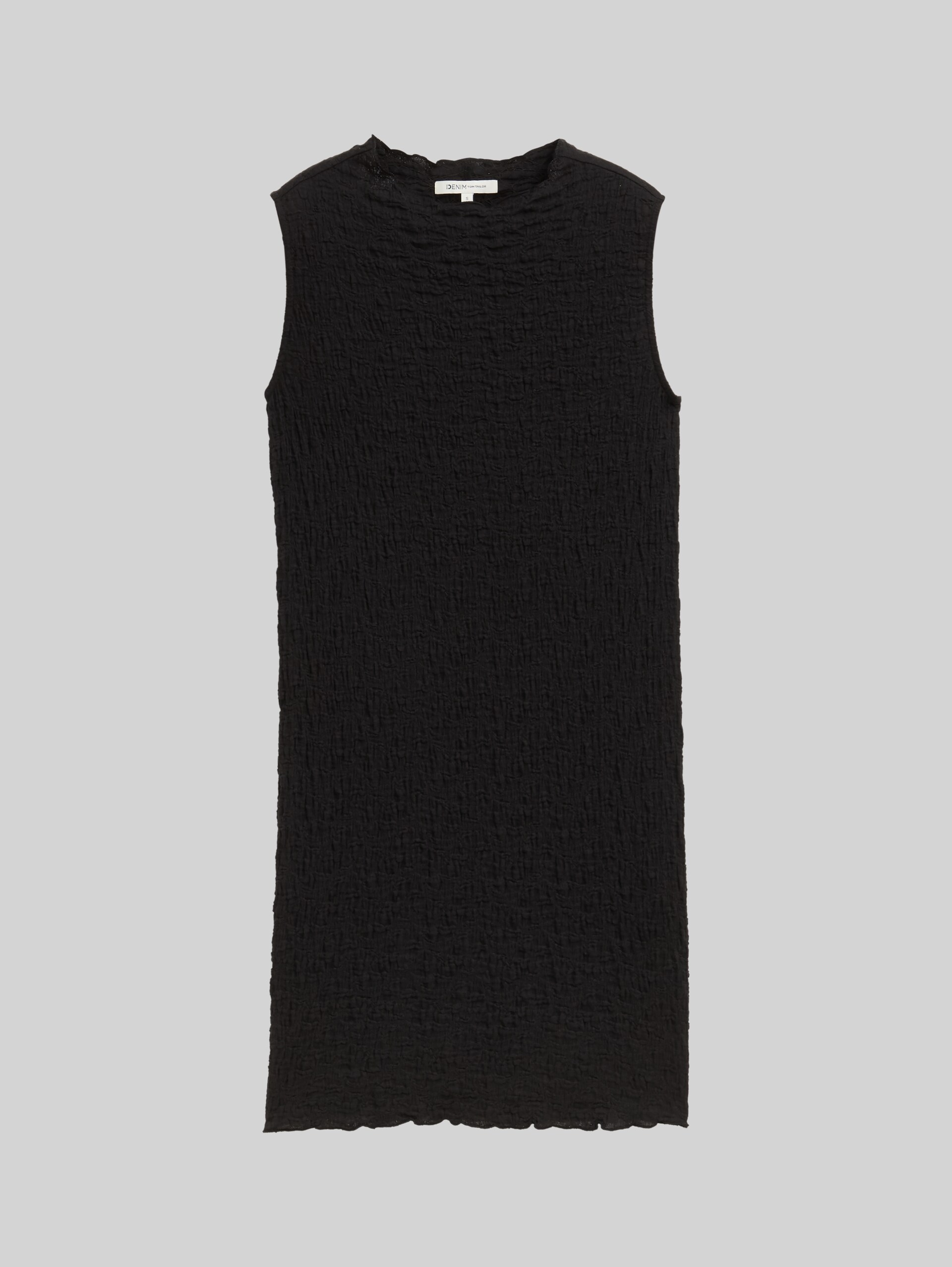 Mini T-shirt dress - deep black - Front product view