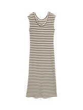 Selected, Midi dress with striped pattern by Tom Tailor, green