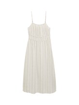 Non sélectionné, Robe à bretelles midi avec partie en lin par , blanc