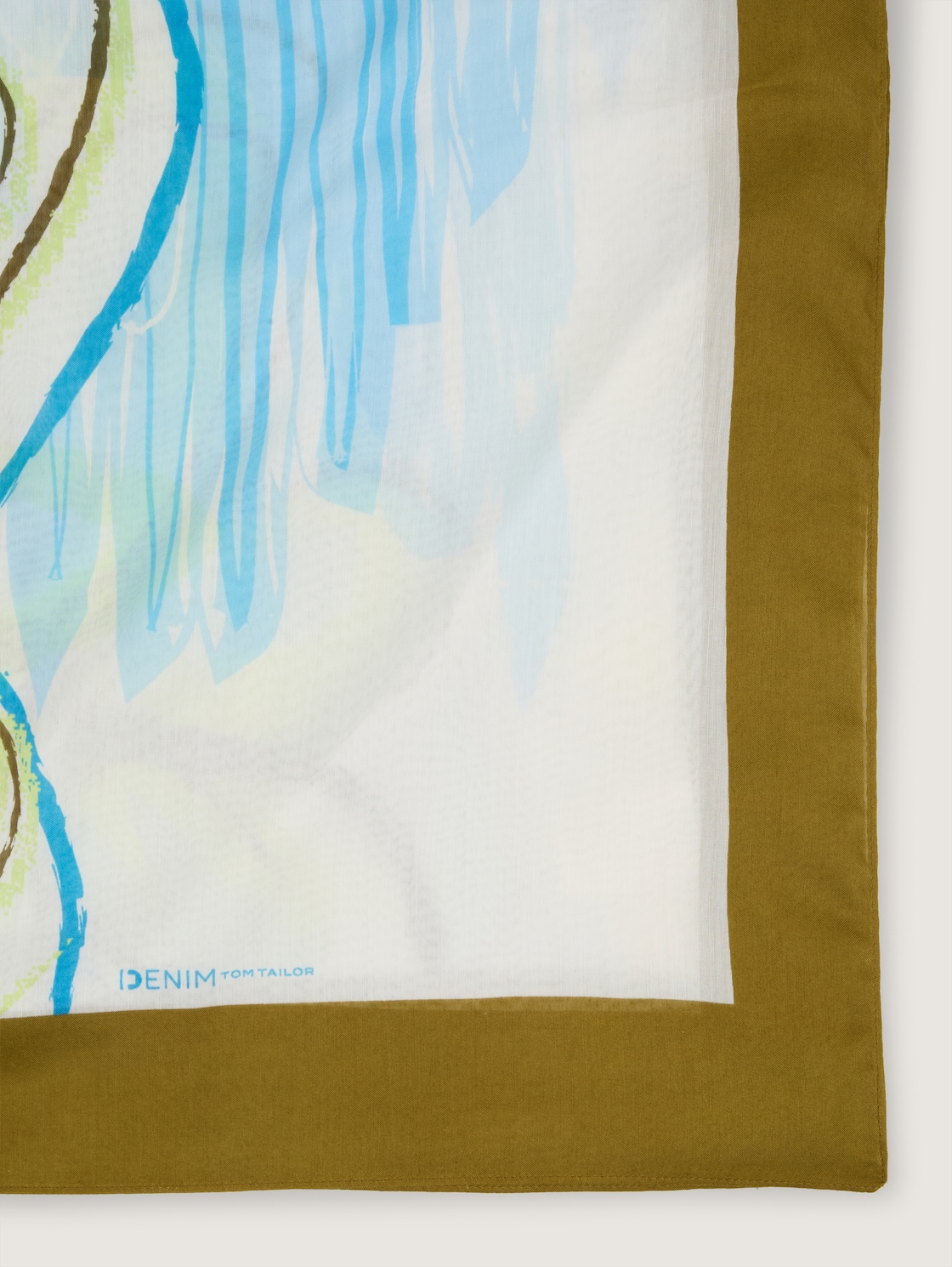 Halstuch mit Blumenmuster - abstract big scale flower - Material-Ansicht