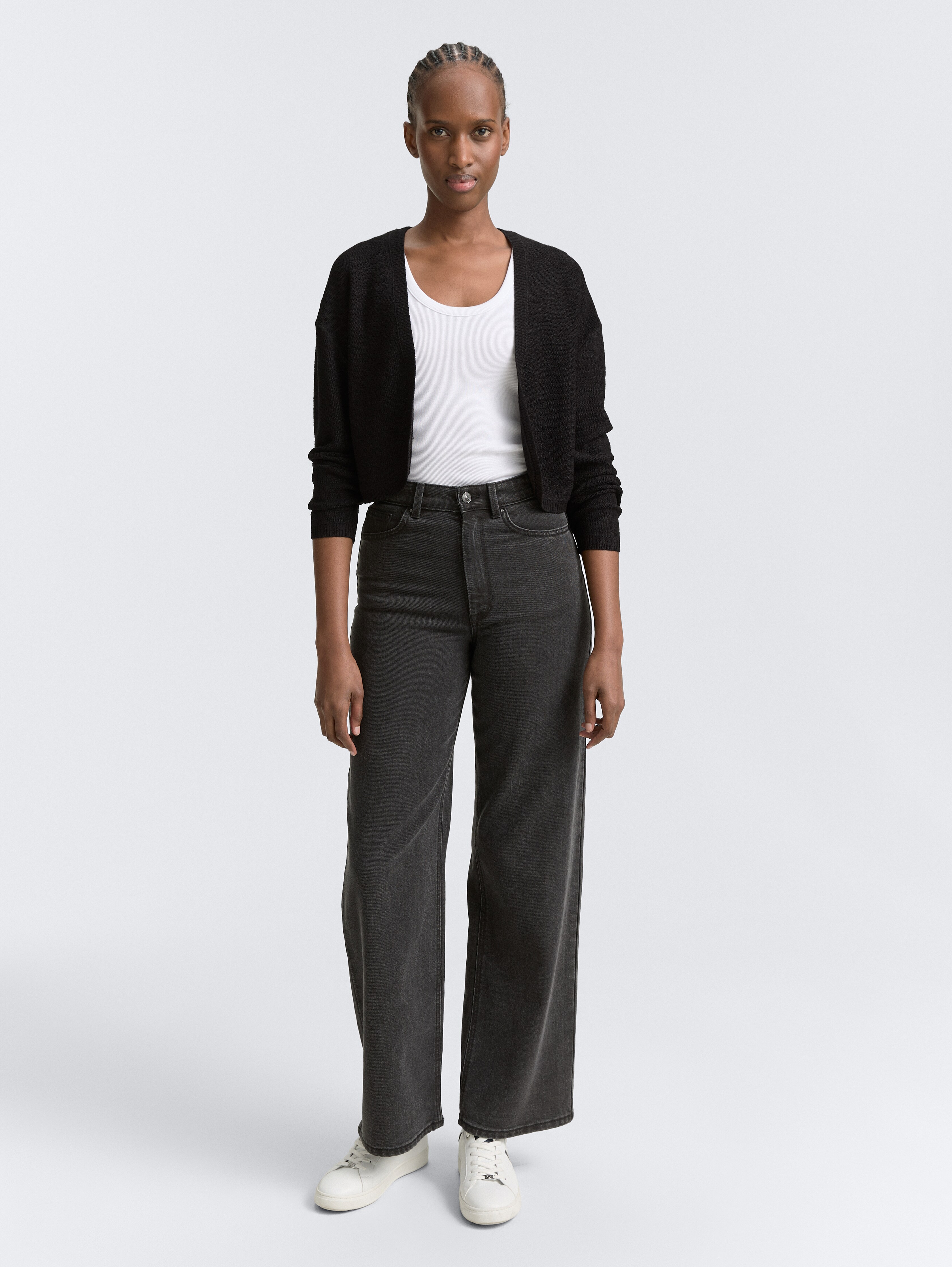 売れ筋商品|||トムテイラー ニット&セーター レディース アウター SHORT BOLERO - Cardigan - deep black Bolero Cardigan by Tom Tailor