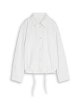 Nicht ausgewählt, Lightweight Jeansjacke mit Kordelzug von Tom Tailor, weiß