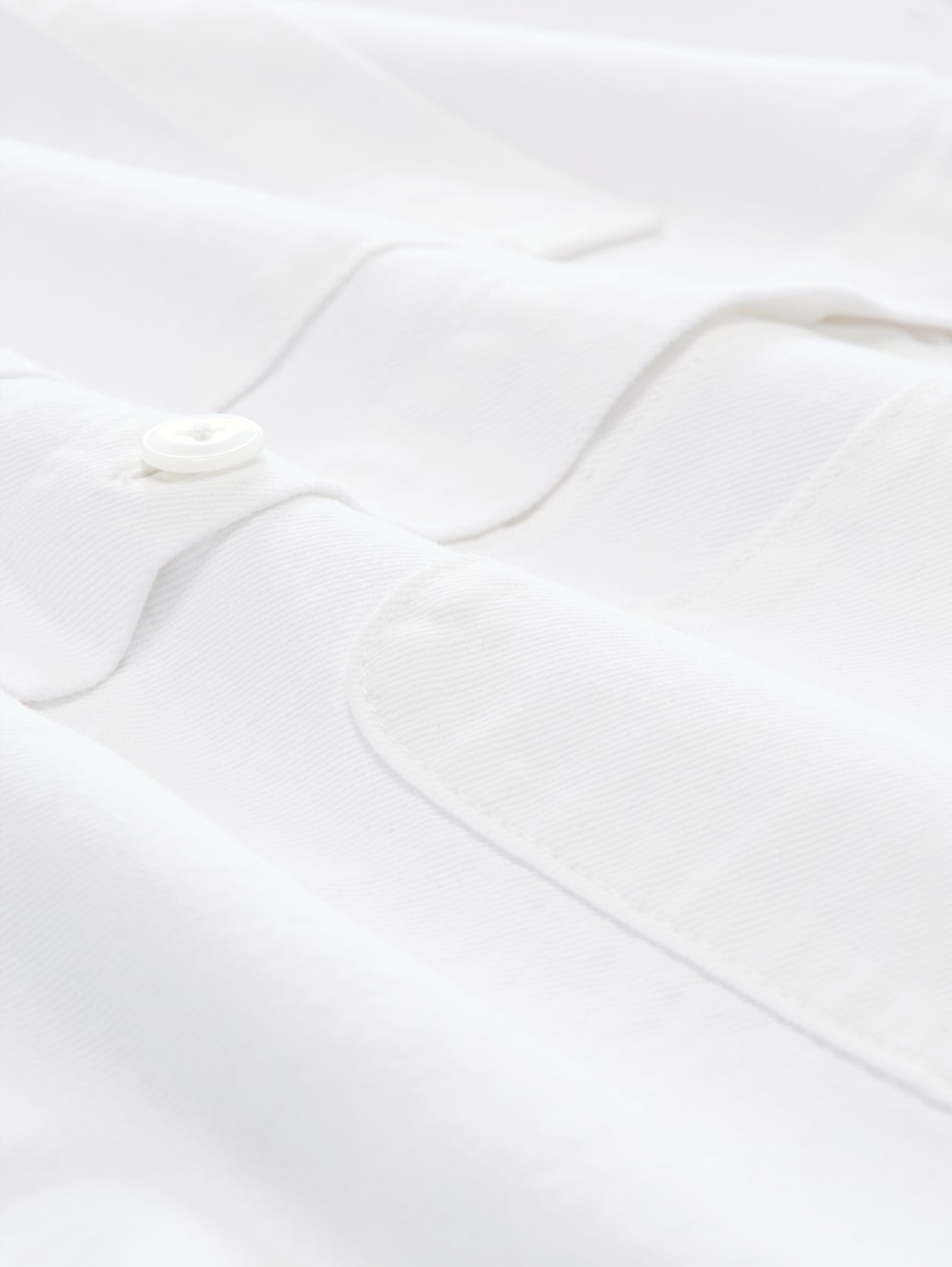 Lightweight Jeansjacke mit Kordelzug - White Denim - Produkt-Detail-Ansicht