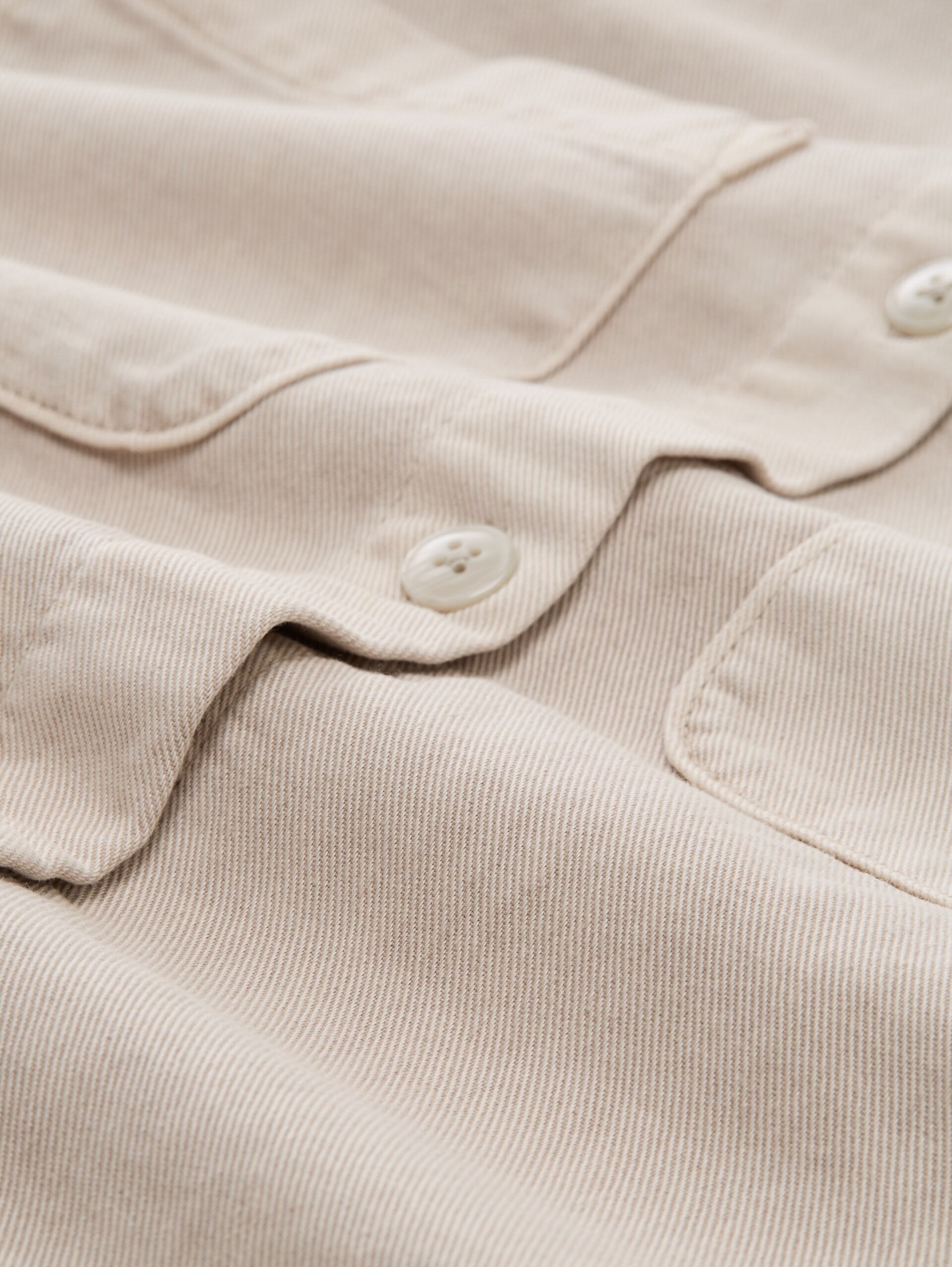 Lightweight denim jacket with drawstring - cloud grey - Product detail view