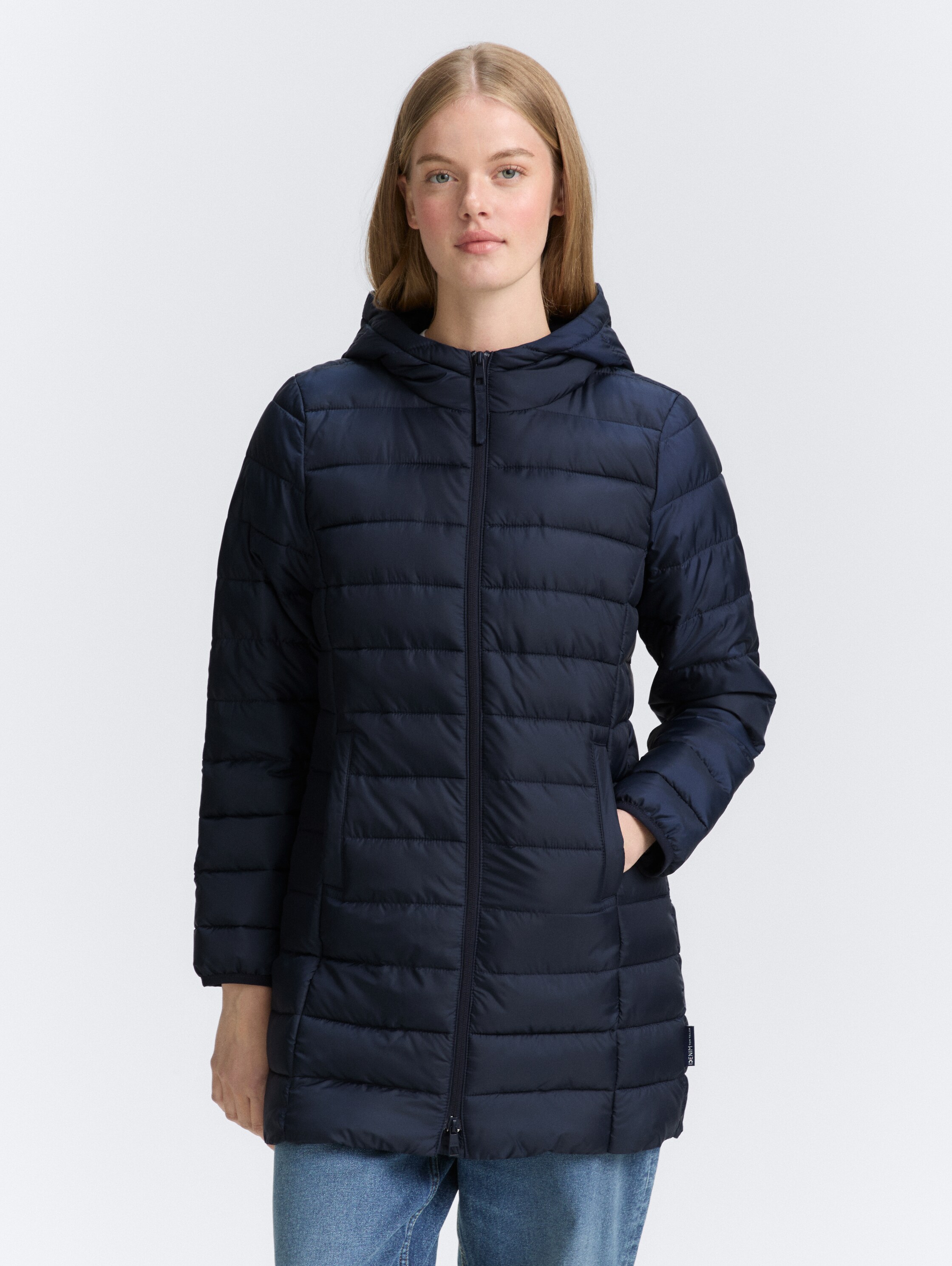 Lightweight Steppmantel mit Kapuze - sky_captain_blue_1 - 